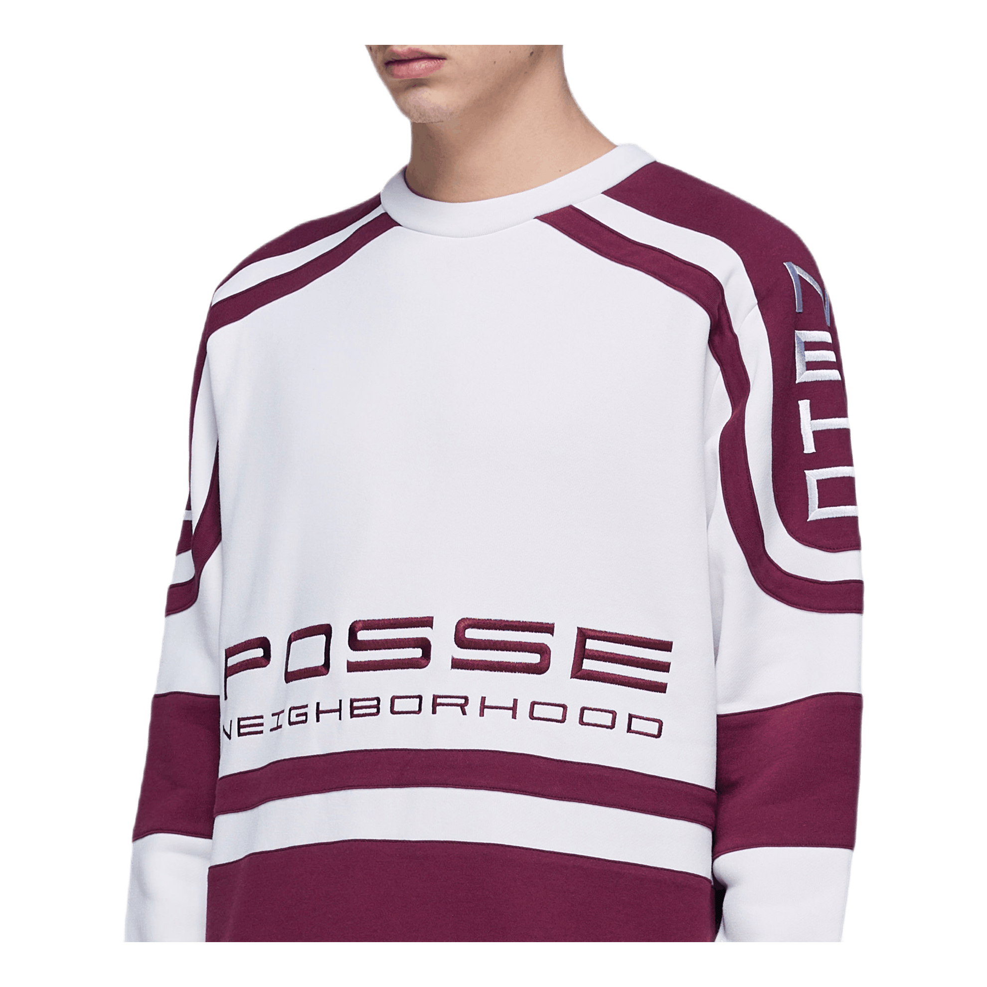 Neighborhood Jersey / Ce - crew . Ls White