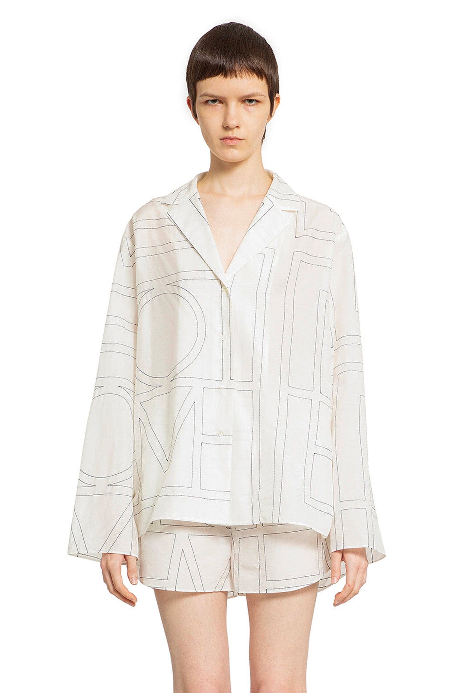 Toteme Monogram Cotton PJ Top