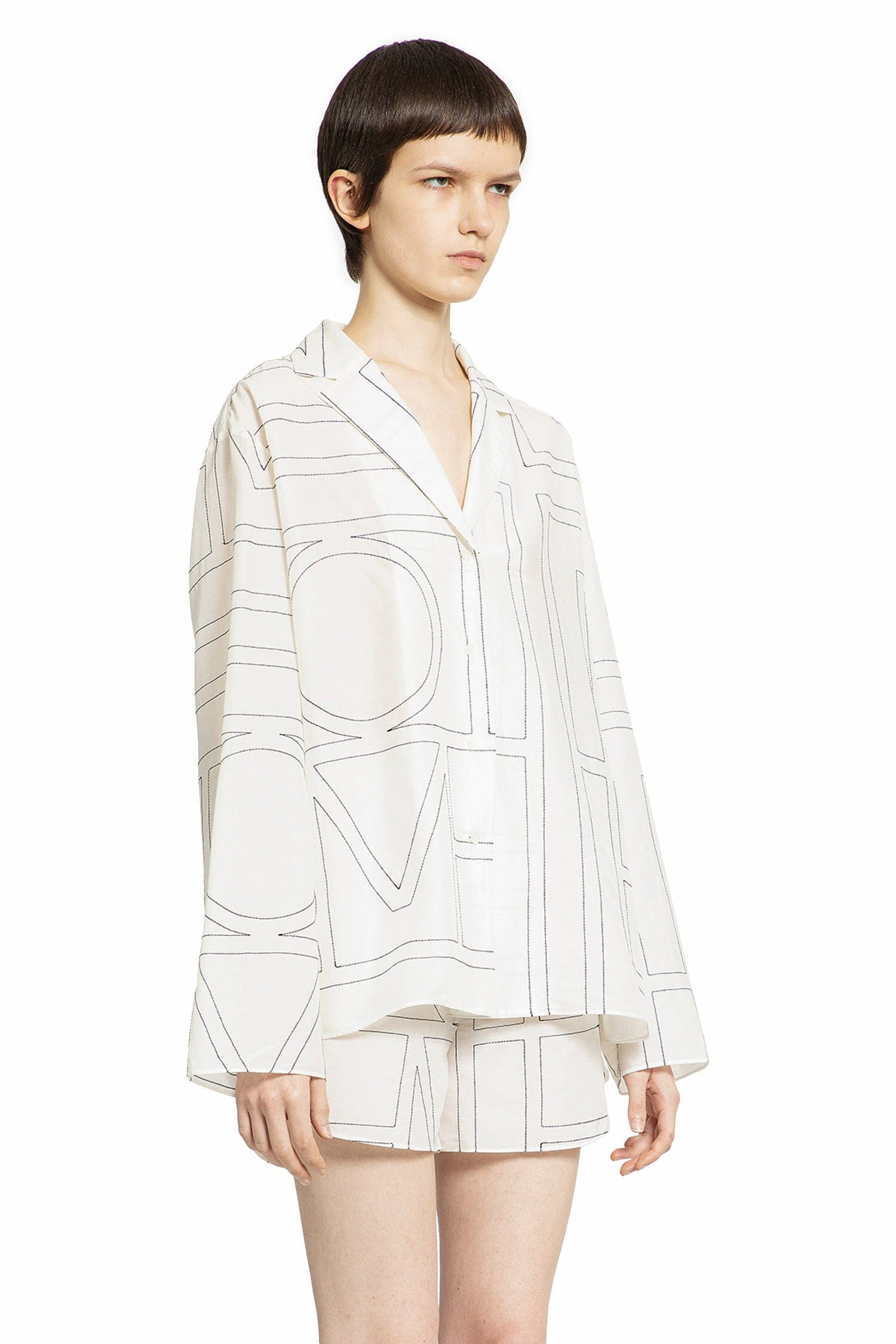 Toteme Monogram Cotton PJ Top