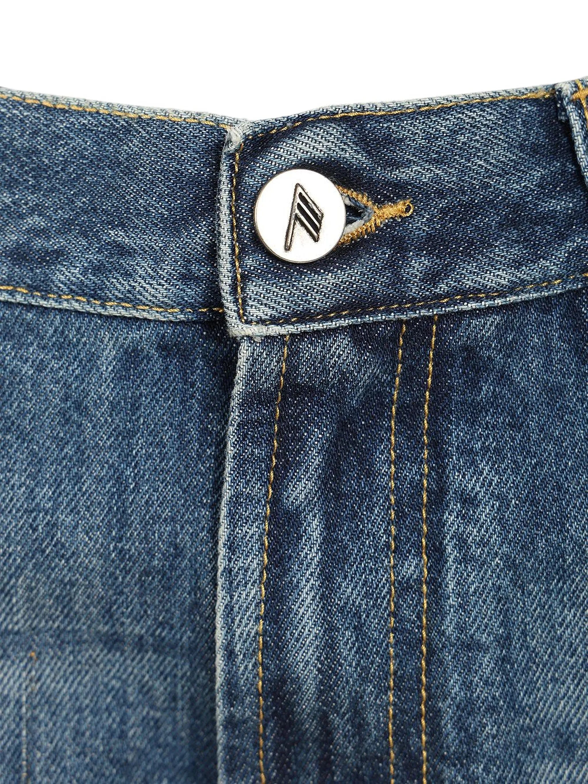 The Attico washed - effect jeans