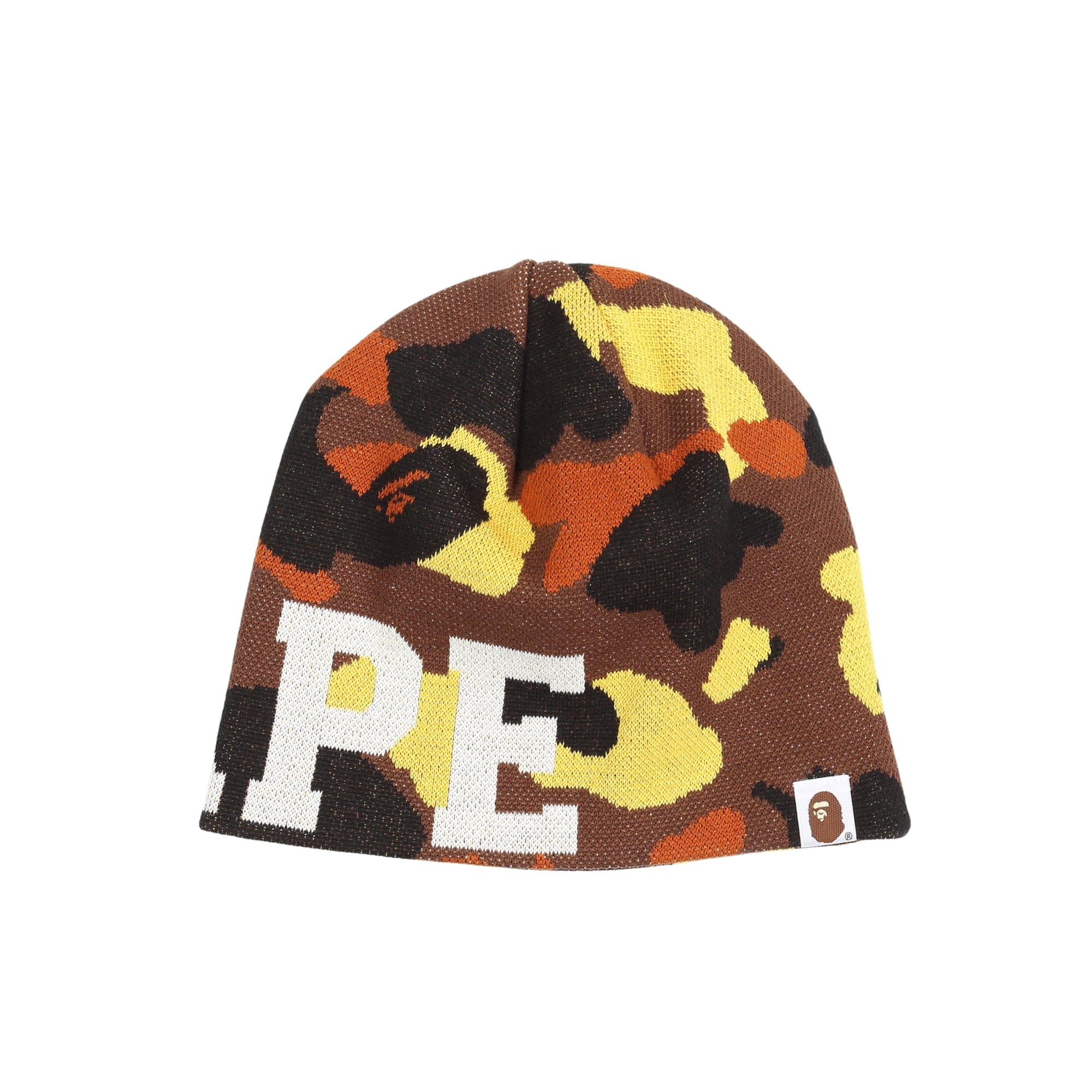 A Bathing Ape 1st Camo Knit Cap - Orange