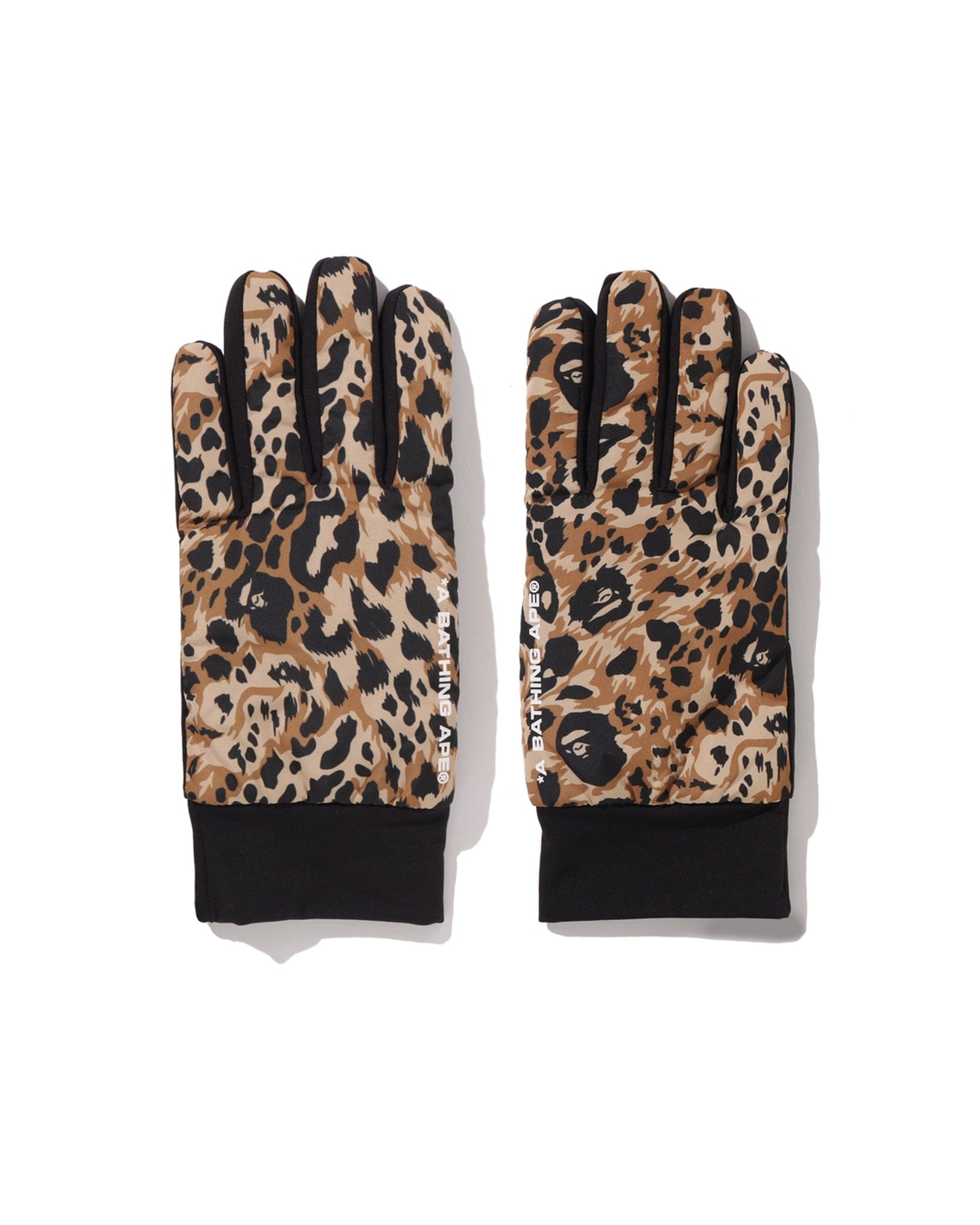 A Bathing APE Wild Leopard Pattern Gloves