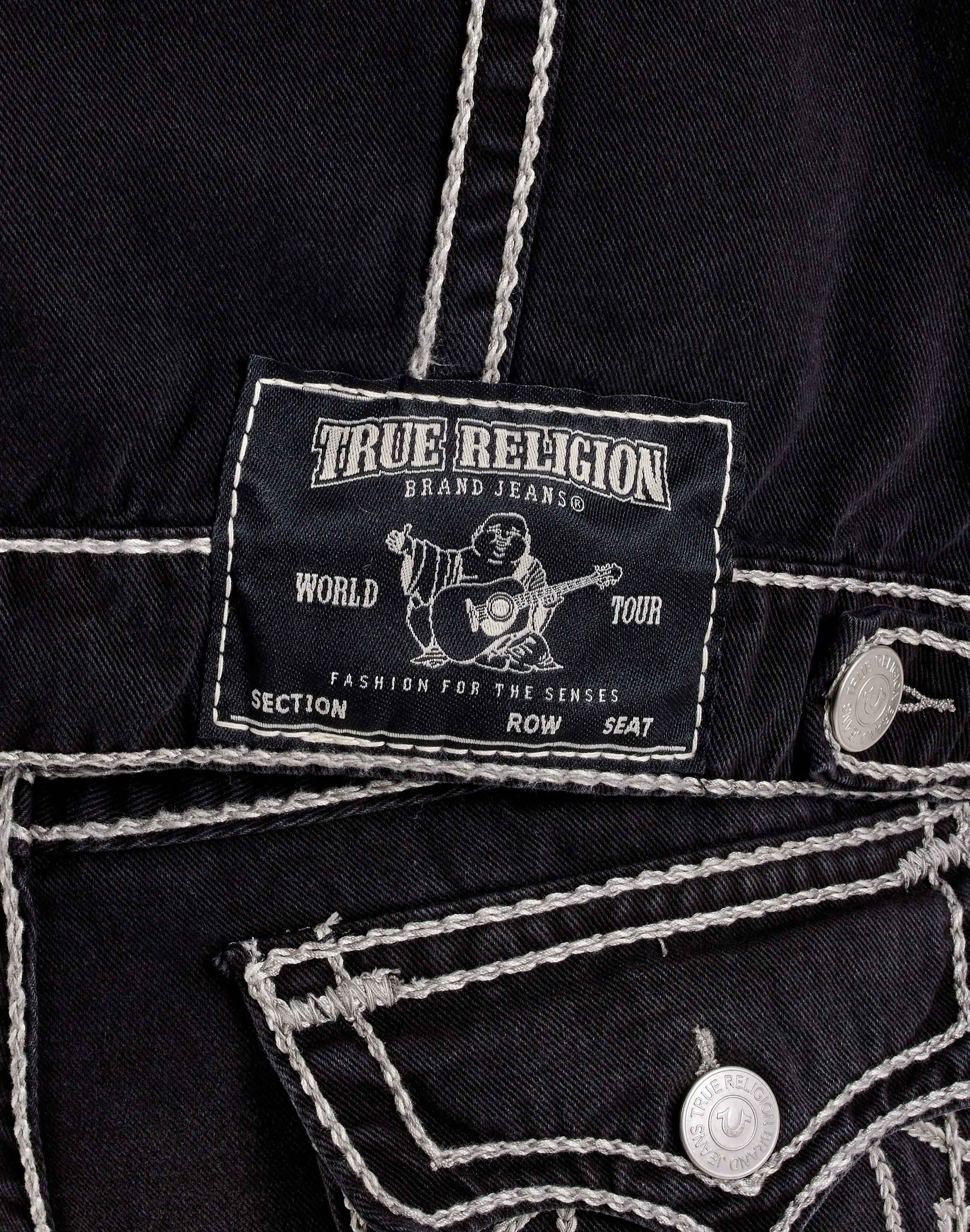 True Religion Jimmy Marled Rope Stitch Denim Jacket