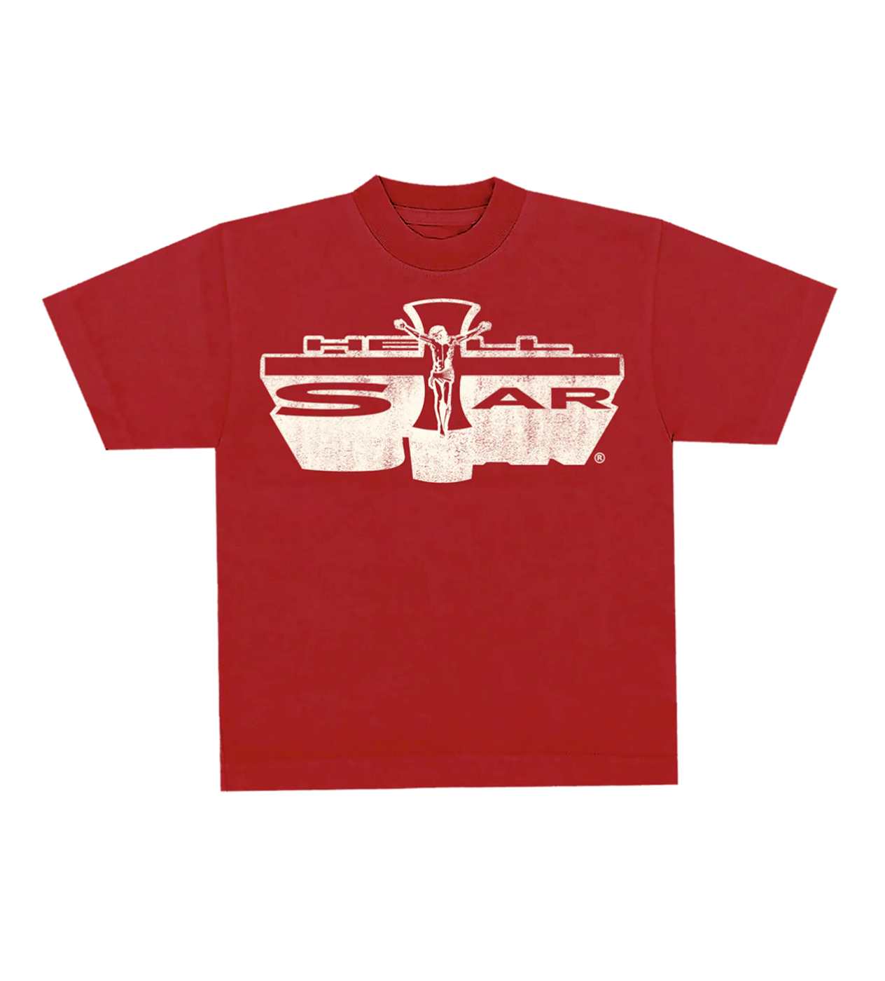 Hellstar Studios Jesus Emblem T-Shirt Blood Red