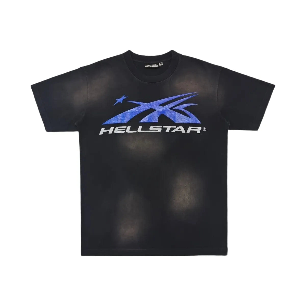 Hellstar Gel Sport Logo T-Shirt Black Blue