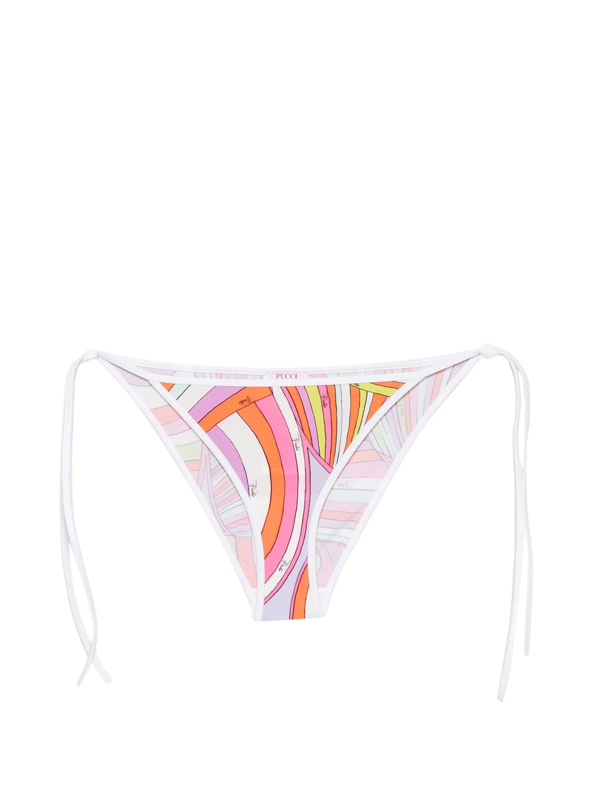 PUCCI graphic - print side - tie bikini bottoms