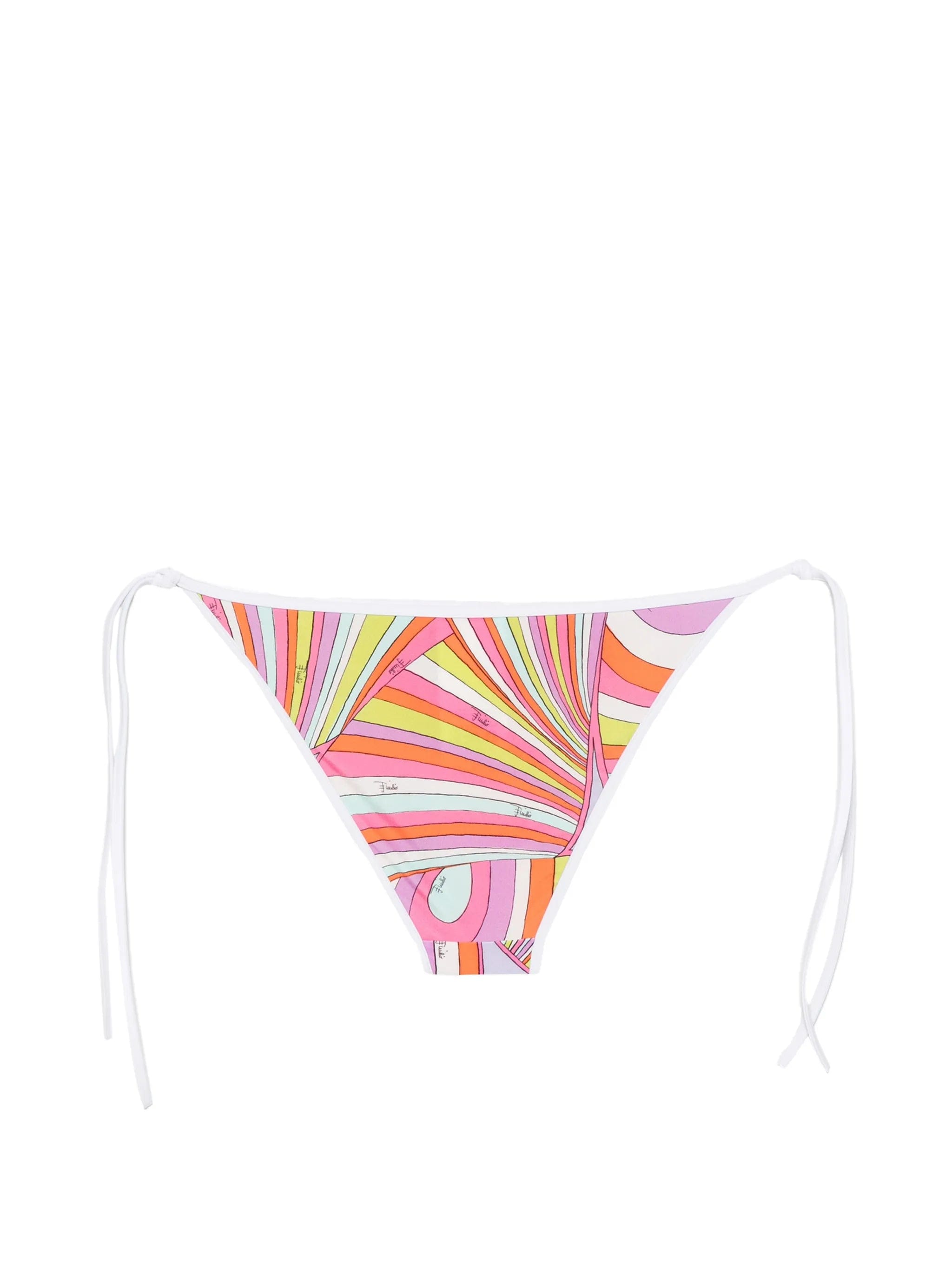 PUCCI graphic - print side - tie bikini bottoms