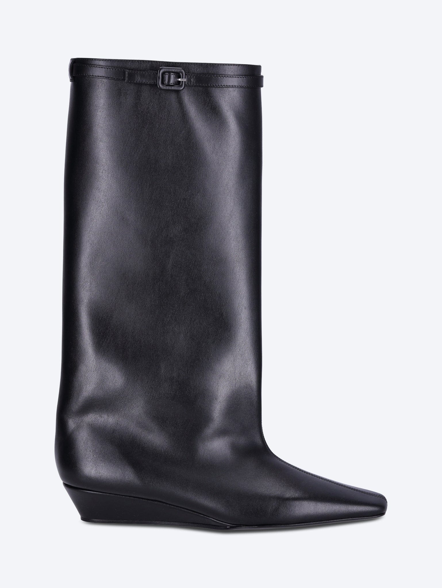 Courreges Melting wedged leather boots