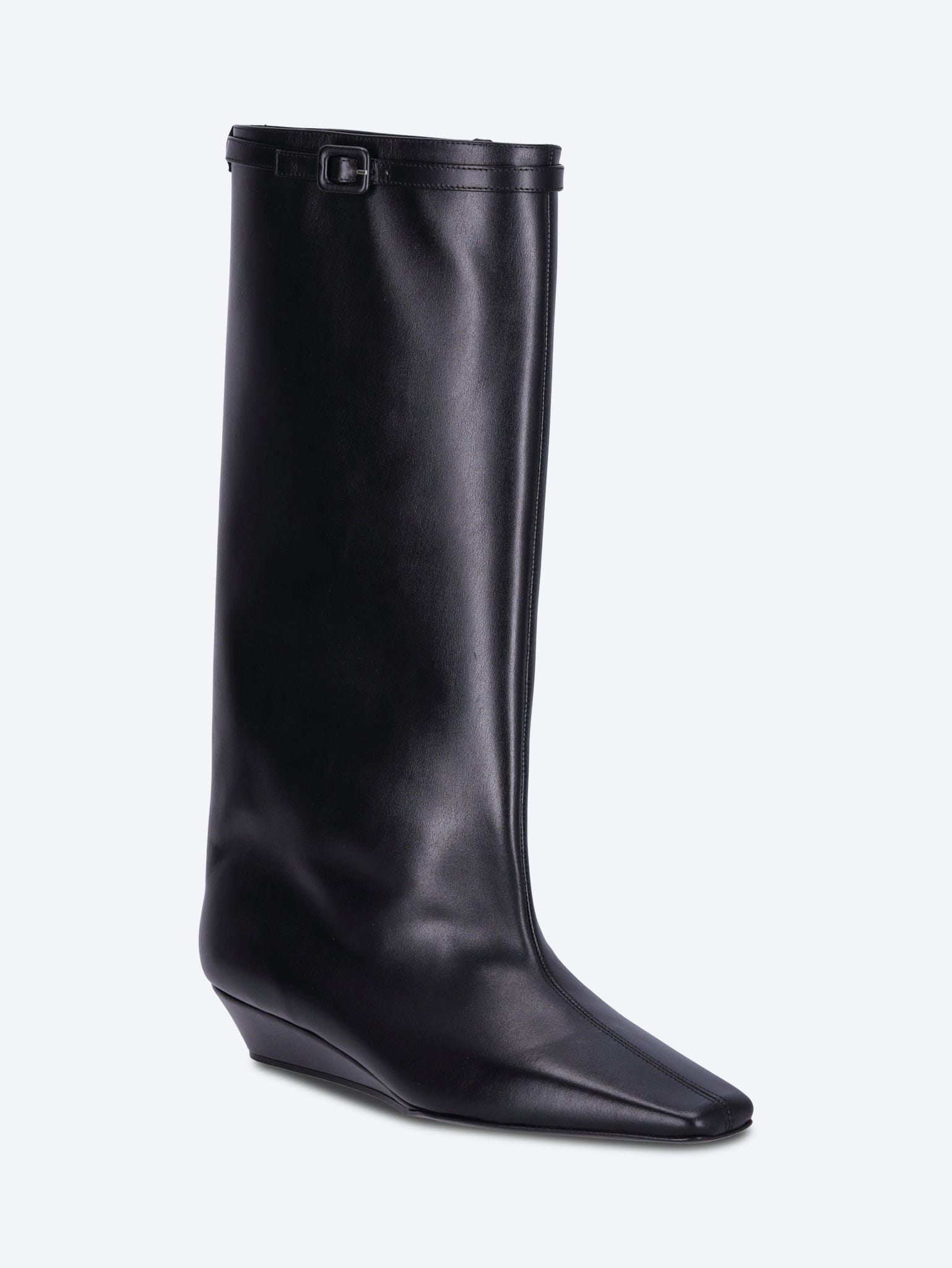 Courreges Melting wedged leather boots
