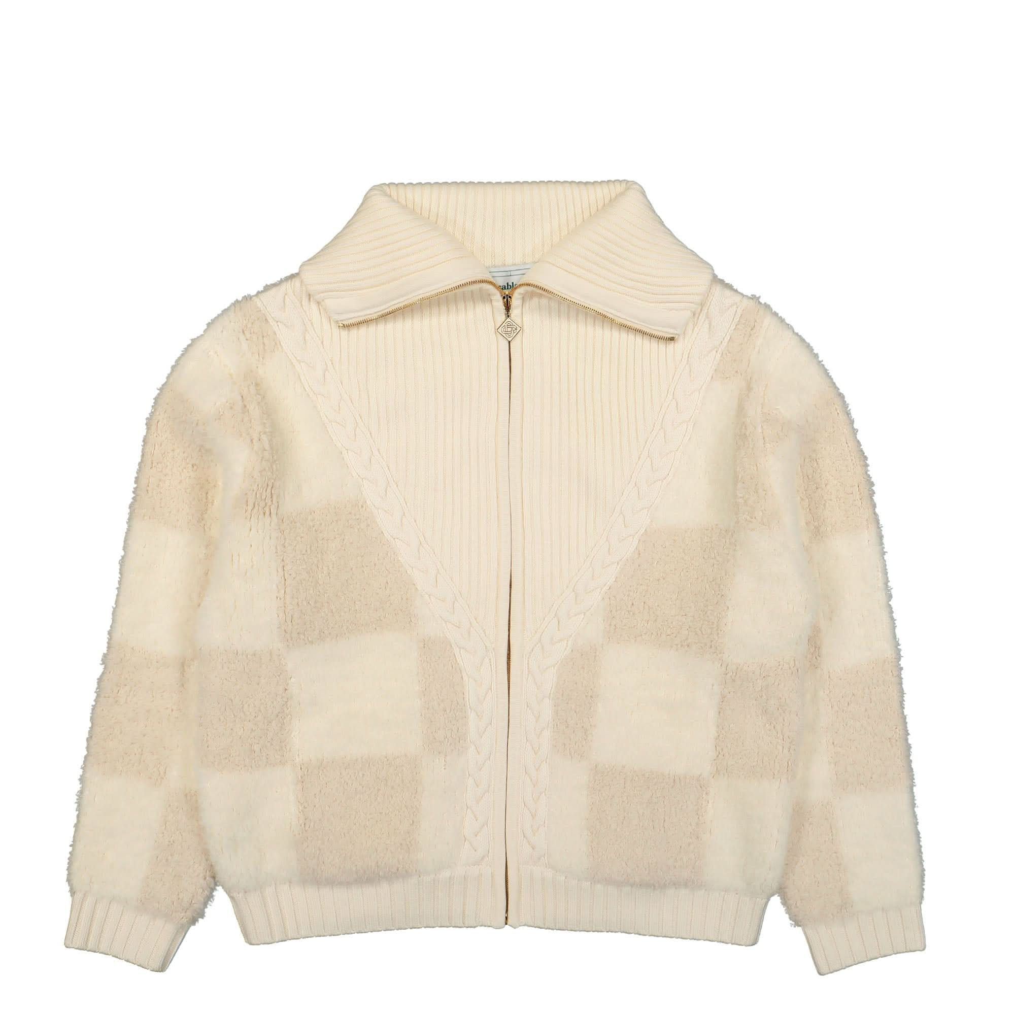 Casablanca Checked Boucle Cardigan