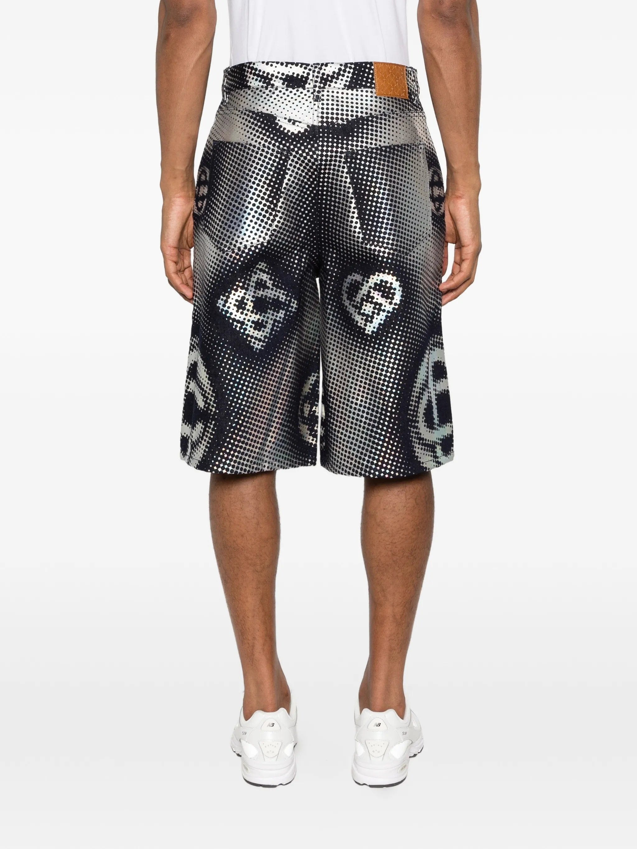 Casablanca pearlescent monogram shorts