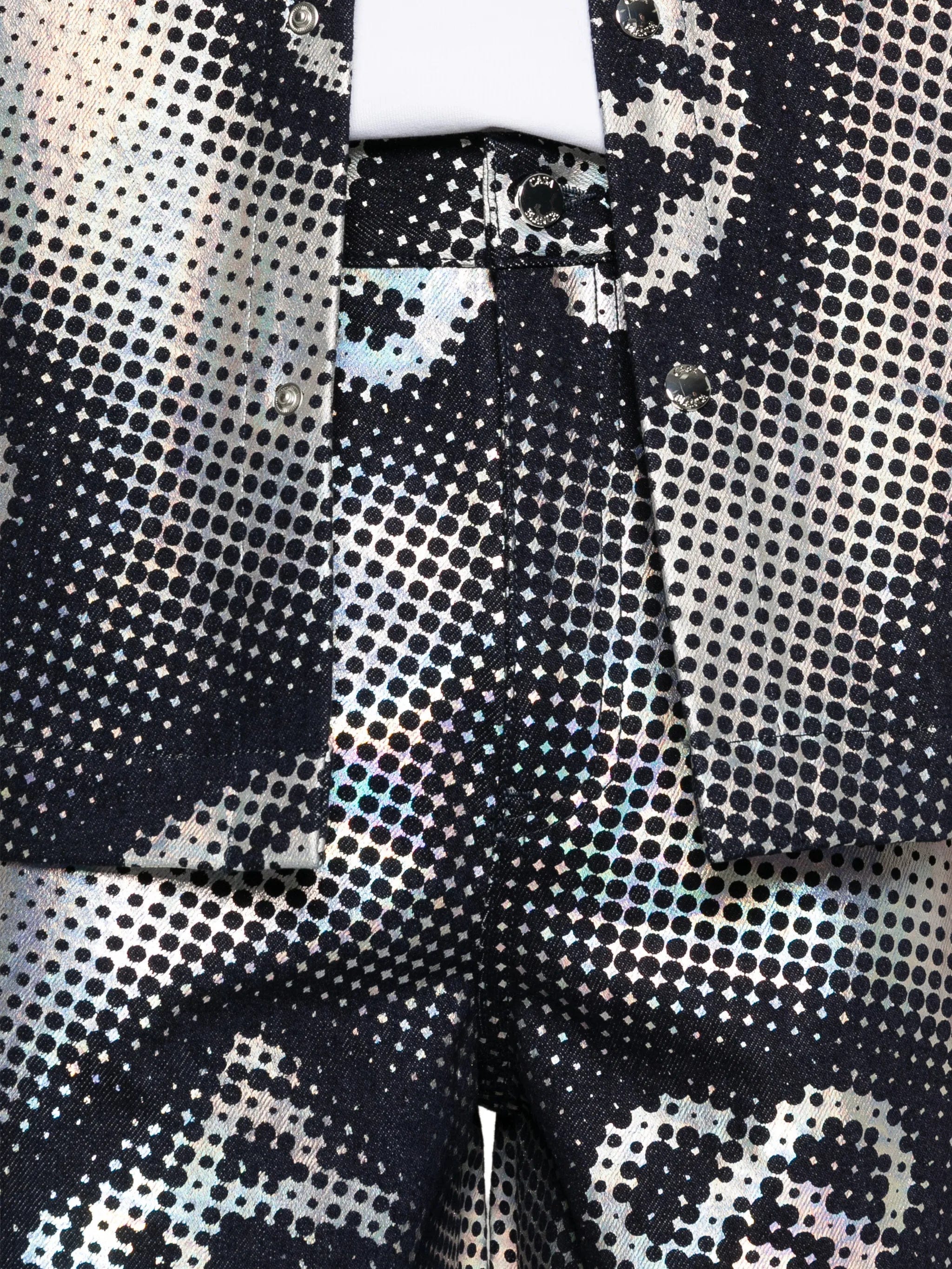 Casablanca pearlescent monogram shorts