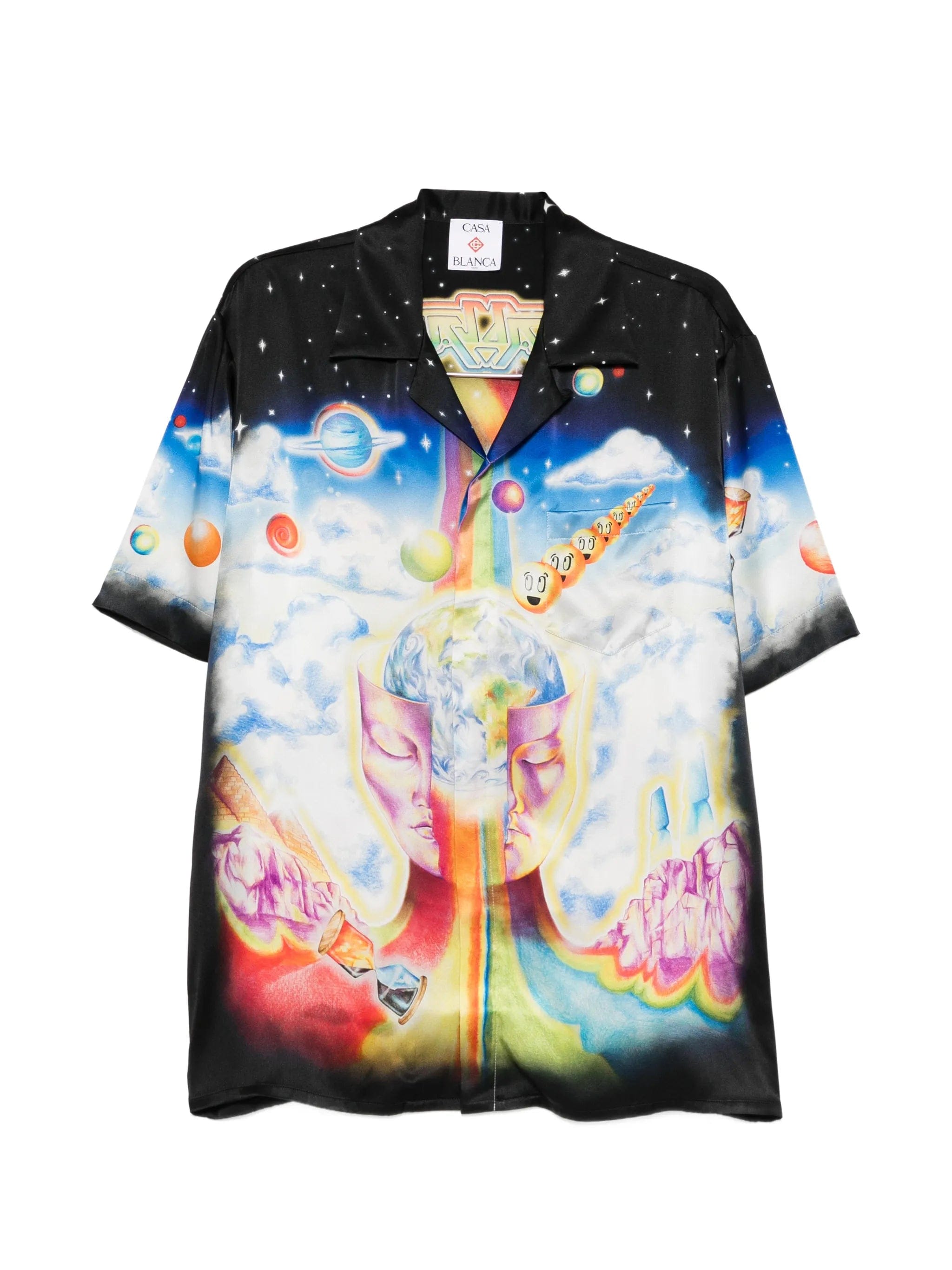 Casablanca galaxy - pint short - sleeve shirt