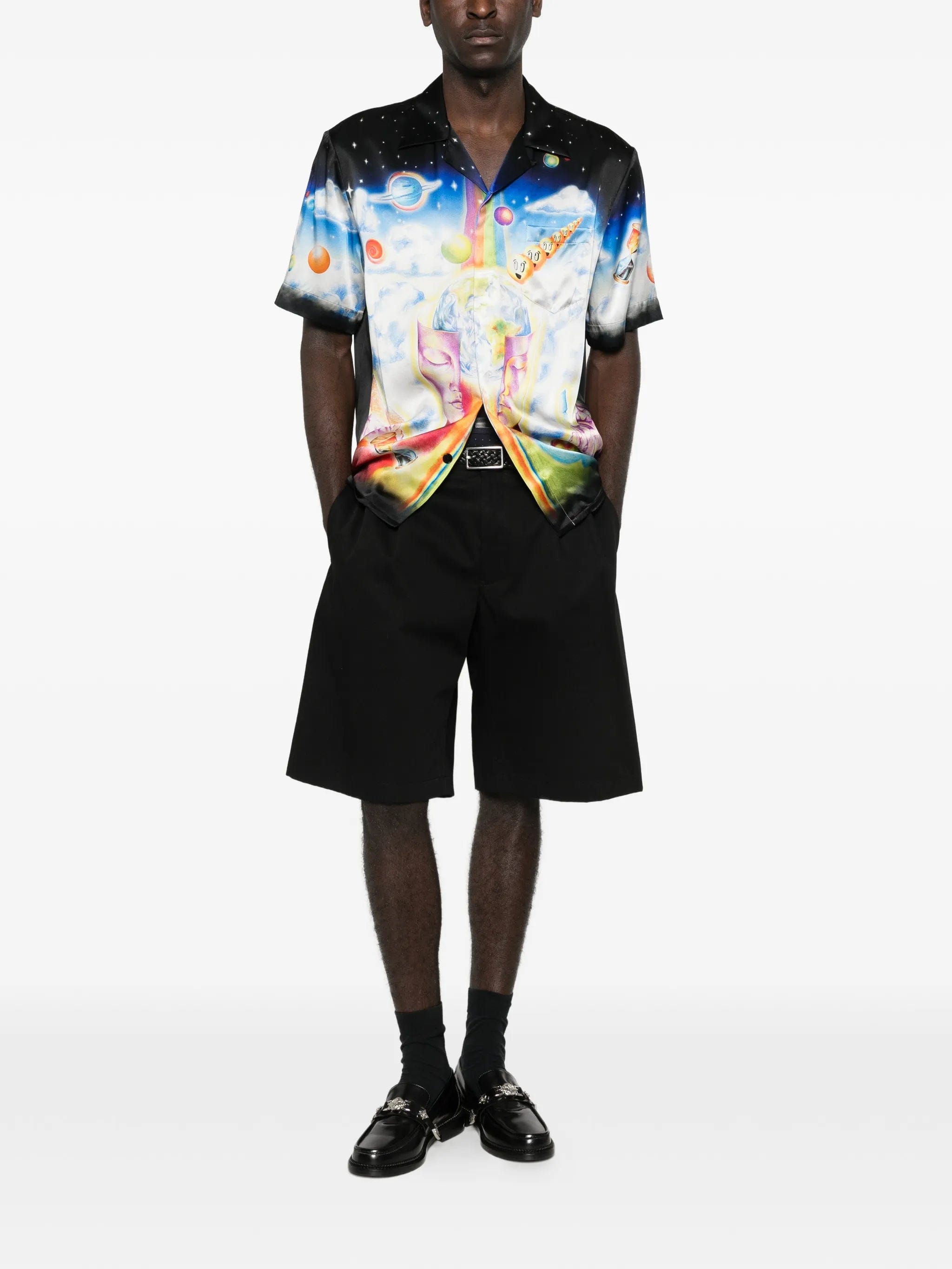 Casablanca galaxy - pint short - sleeve shirt