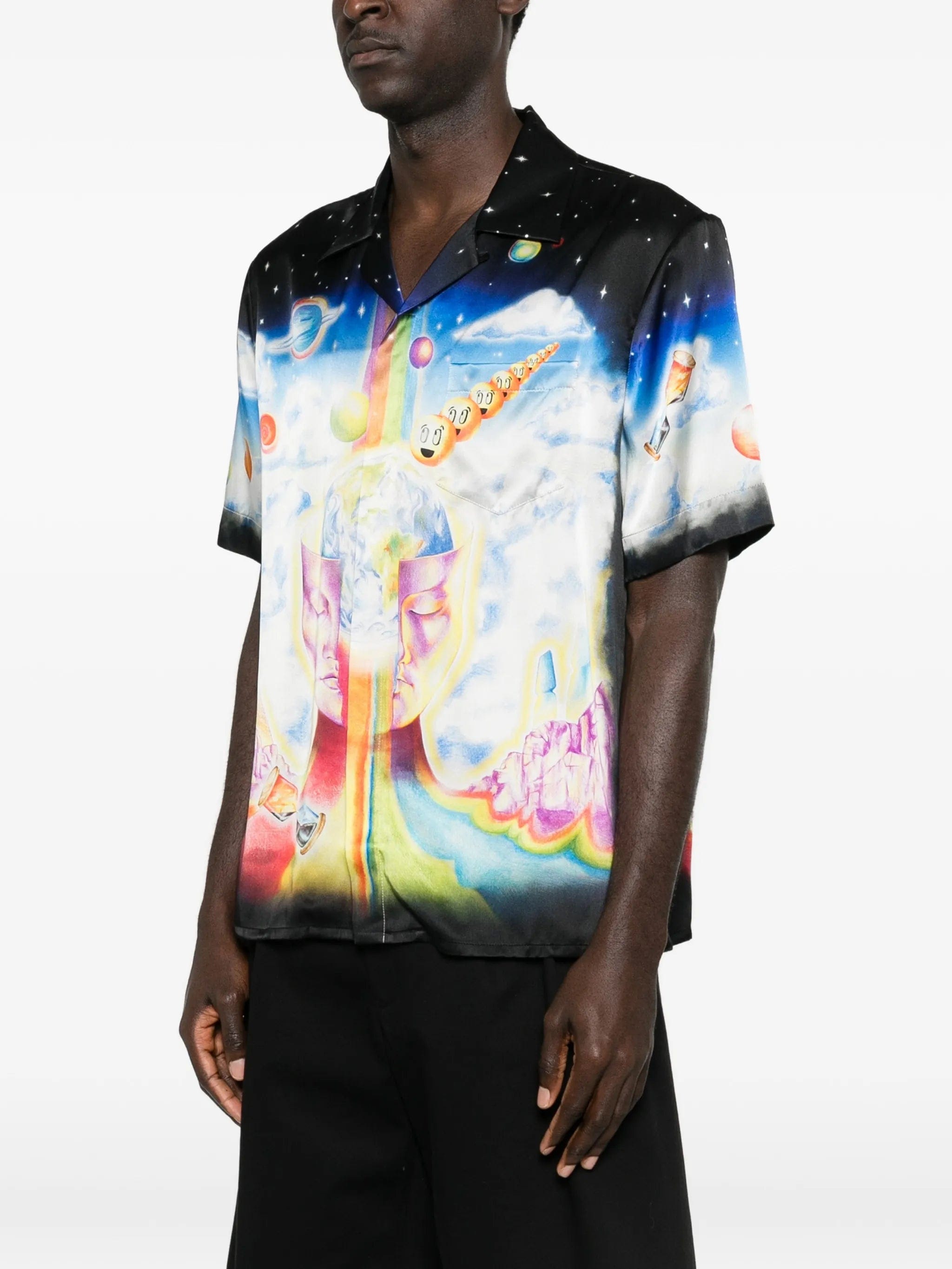 Casablanca galaxy - pint short - sleeve shirt