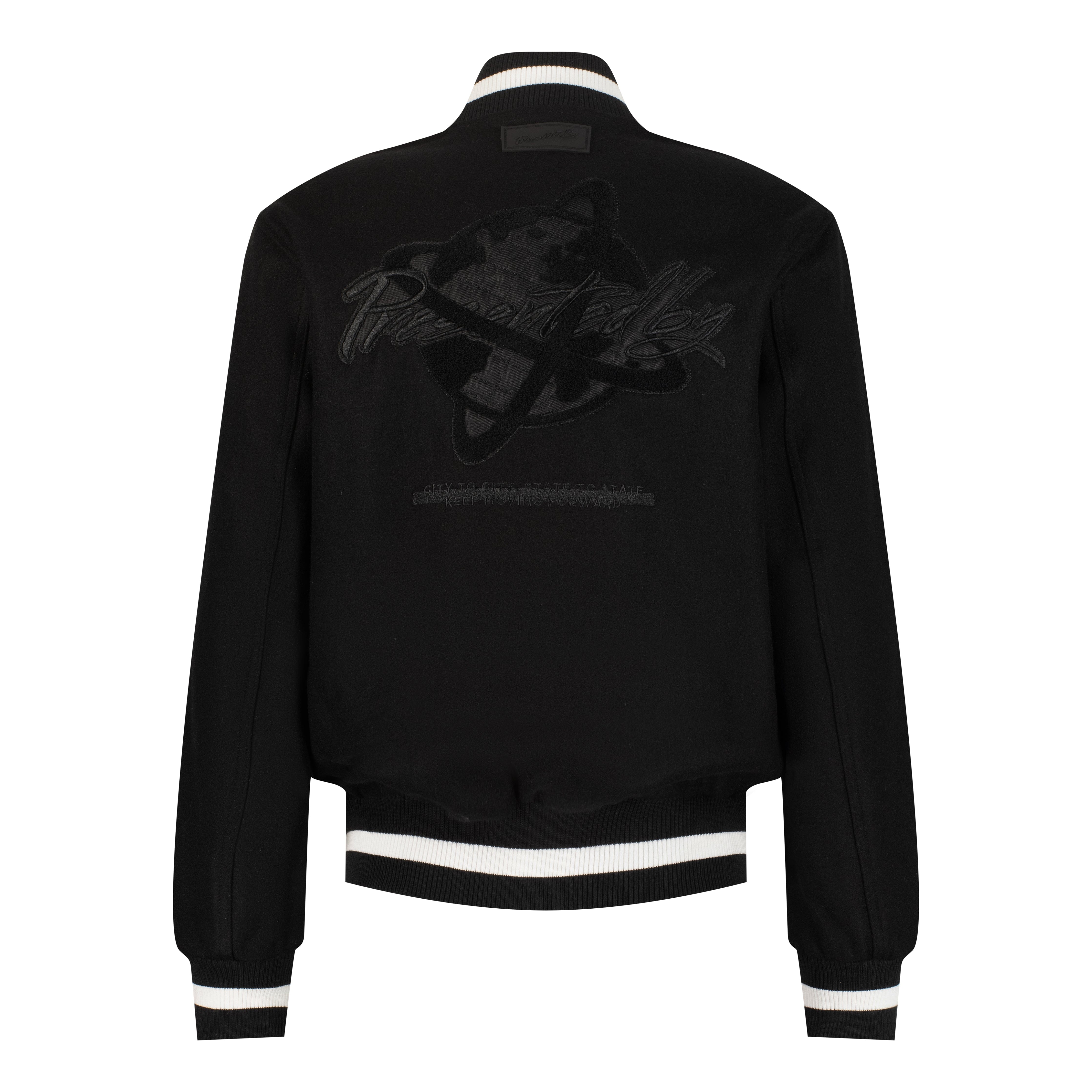 Presentedbyglobal PB Varsity Jacket - Black