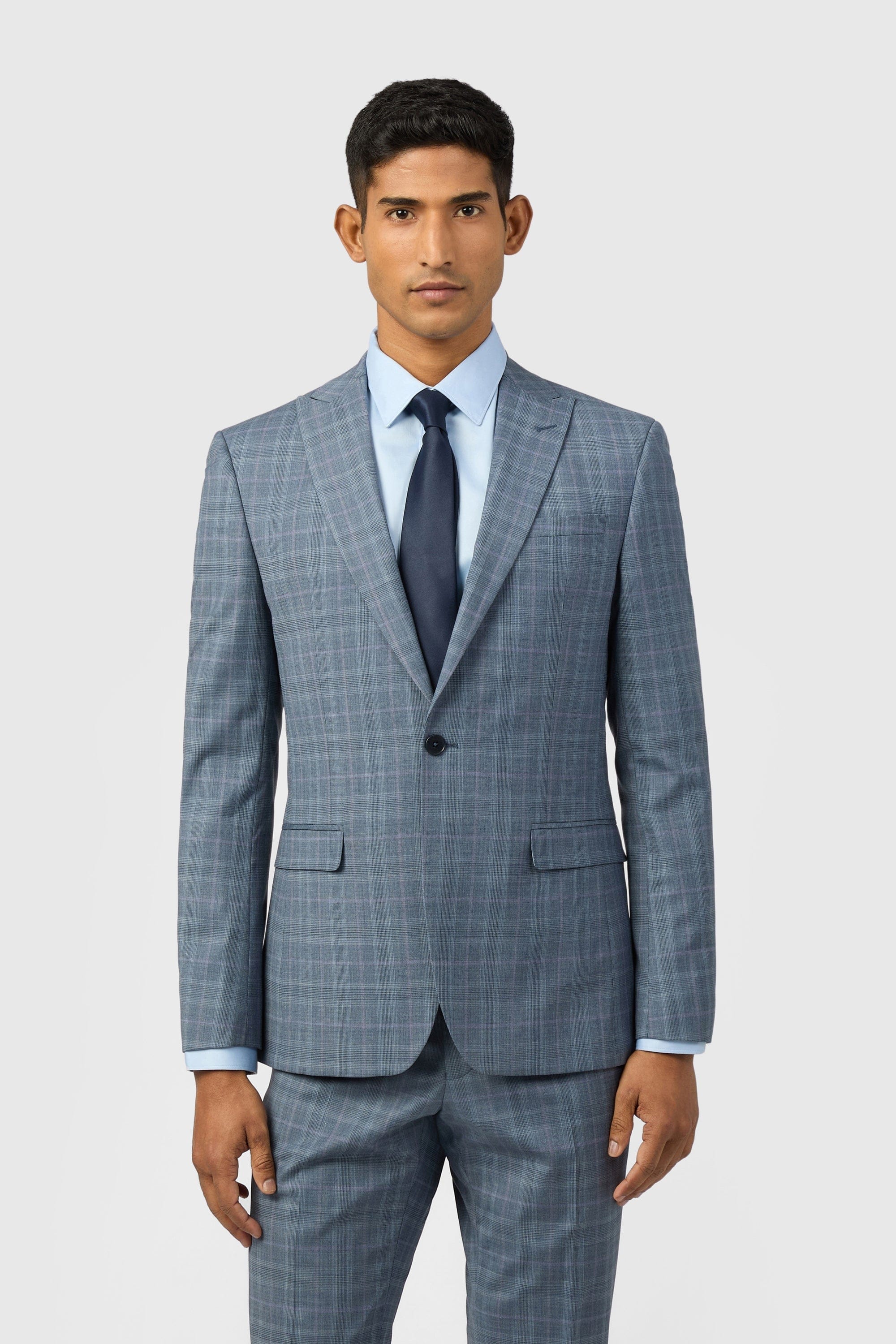 Blue Kotor - Blue Rose Check Jkt Blue