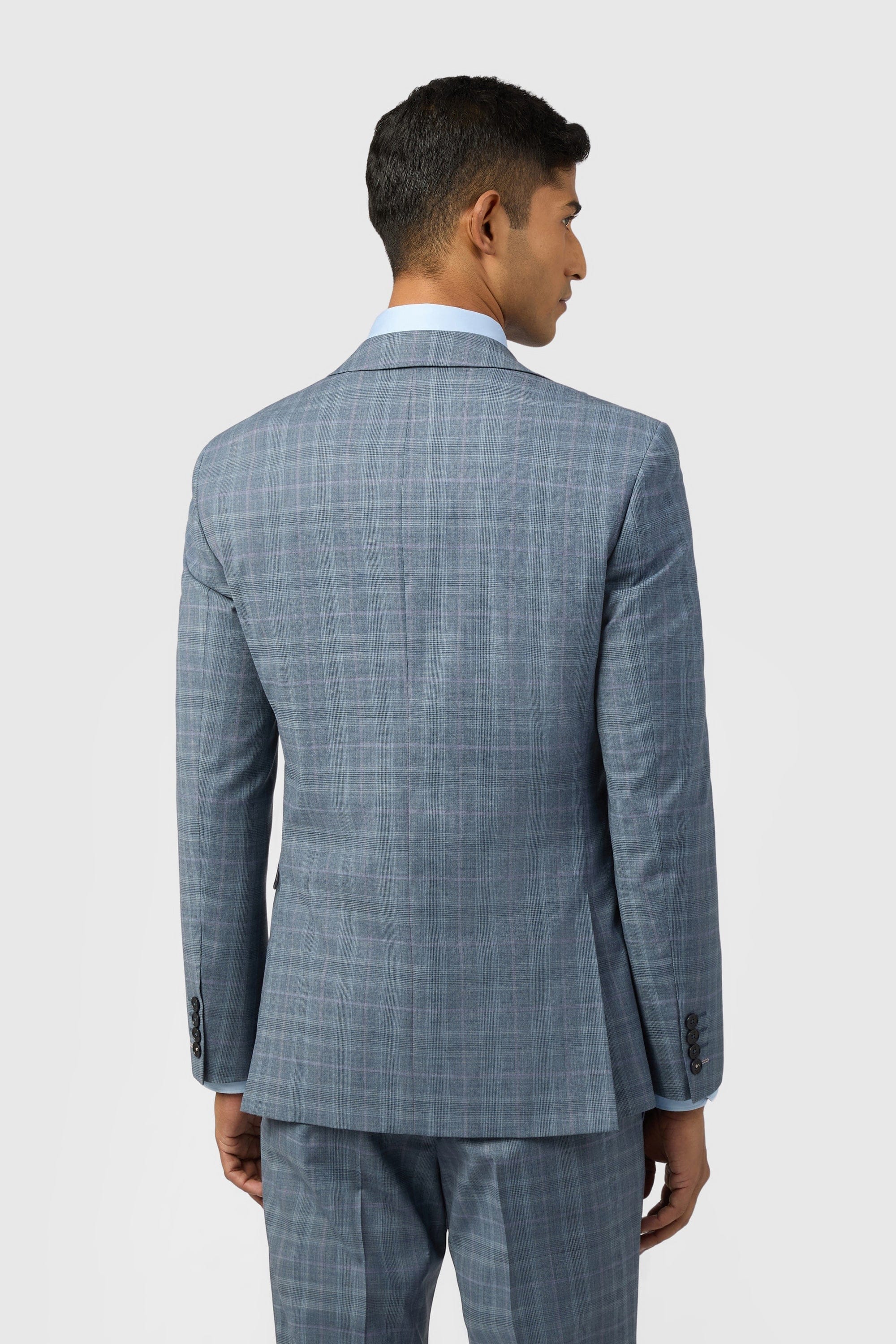 Blue Kotor - Blue Rose Check Jkt Blue