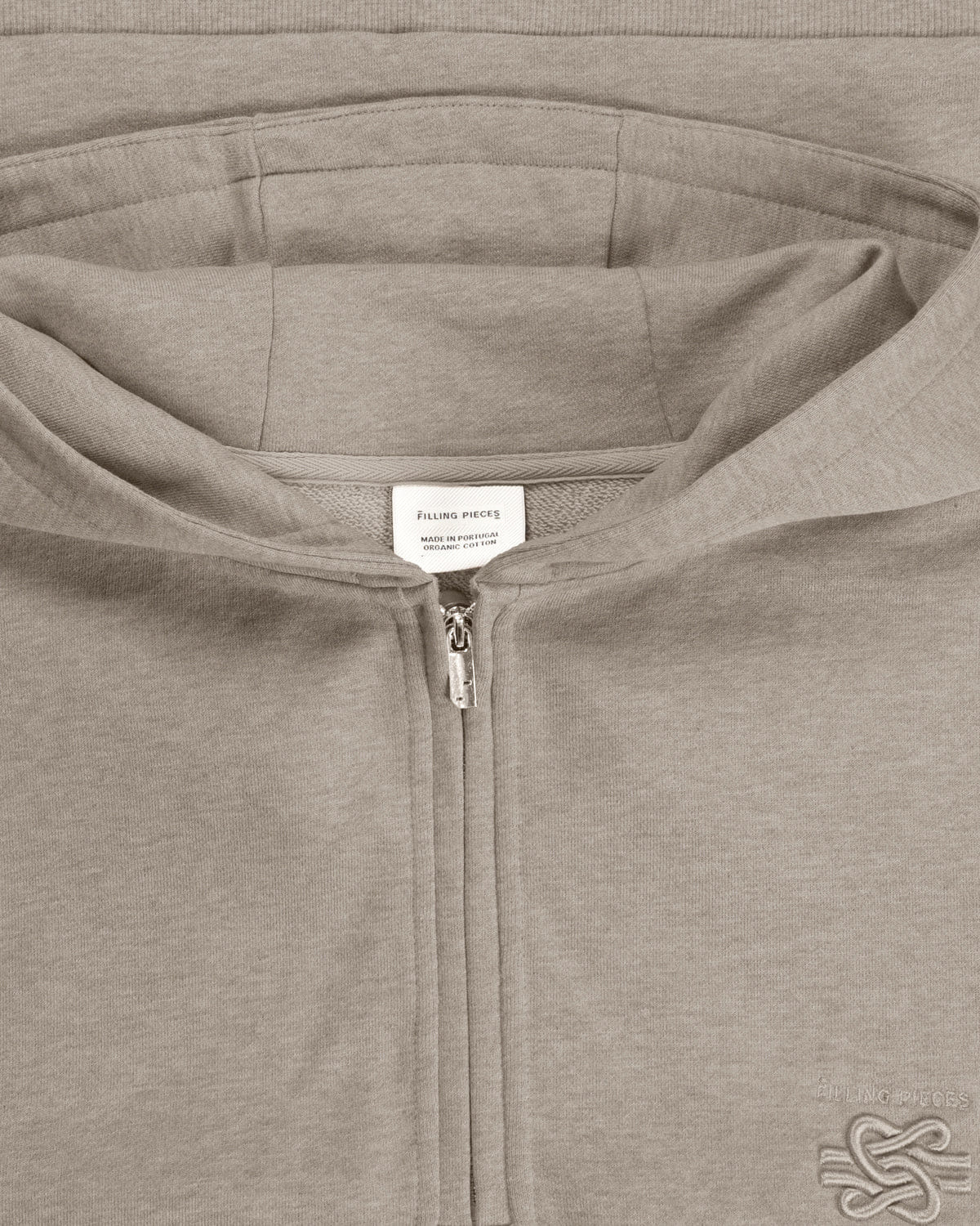 Trend Maven Half Zip Hoodie Melange Pure