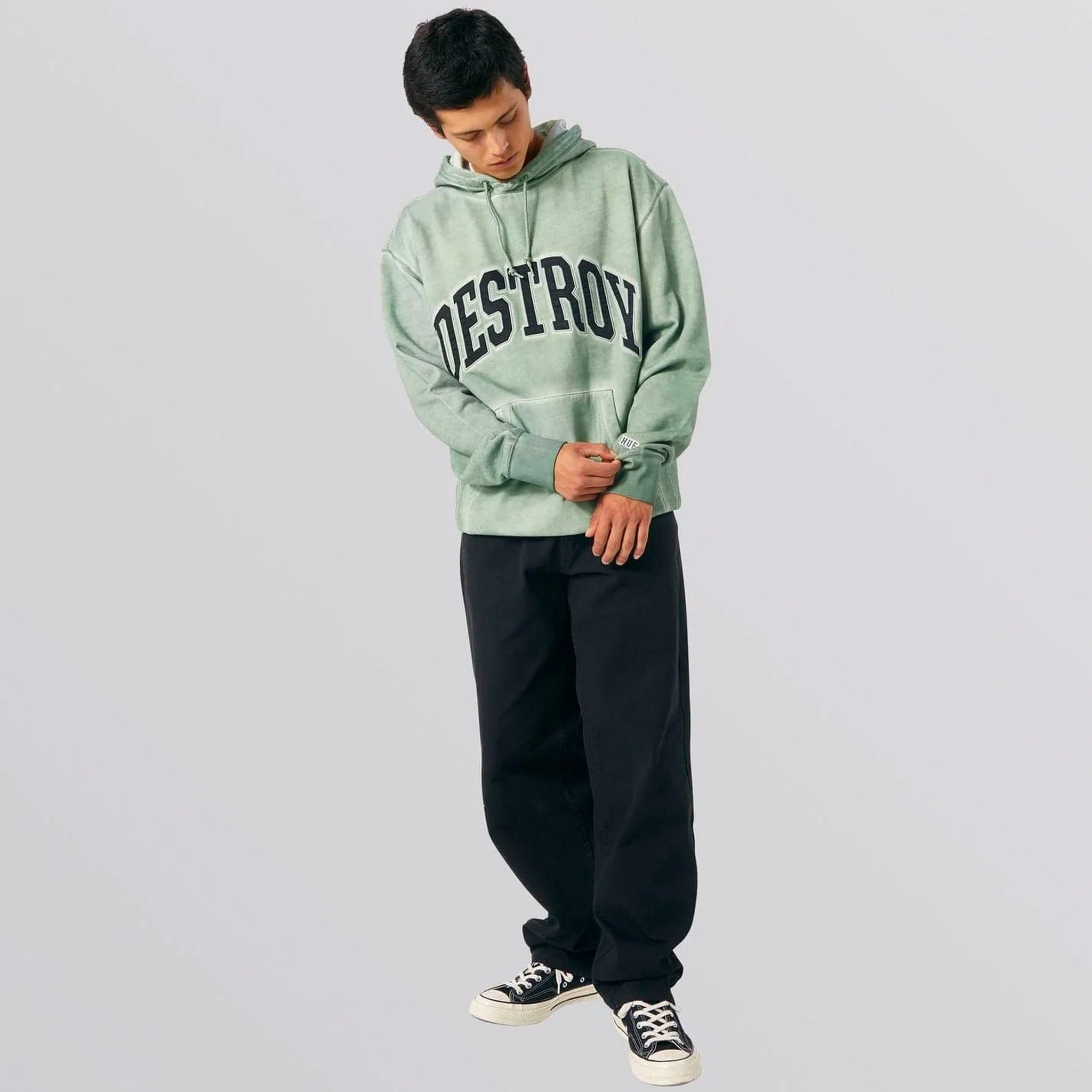 HUF Destroy Rebuild Hoodie (Basil)