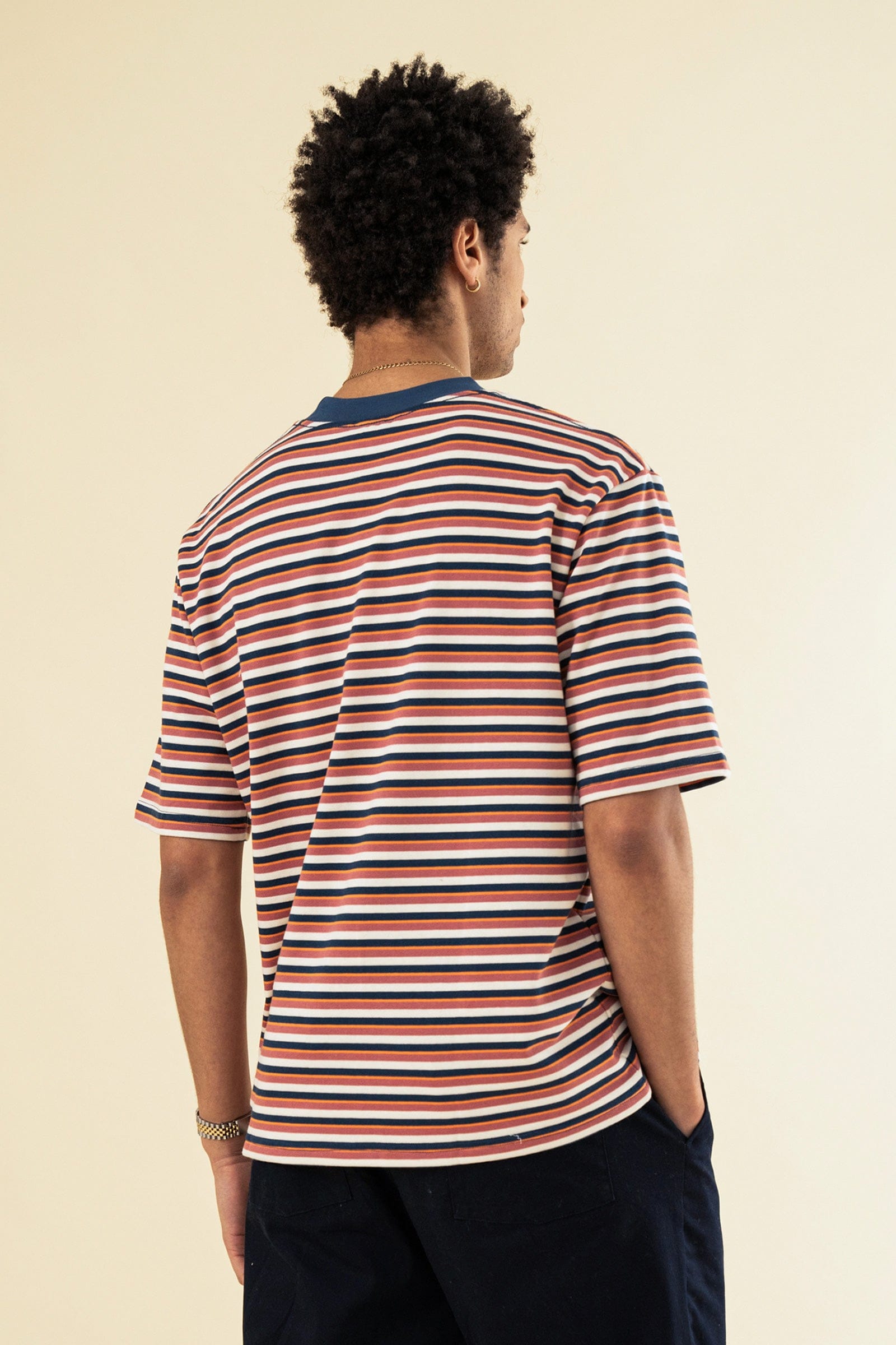 Bound Oxford Heavy Stripe T-Shirt