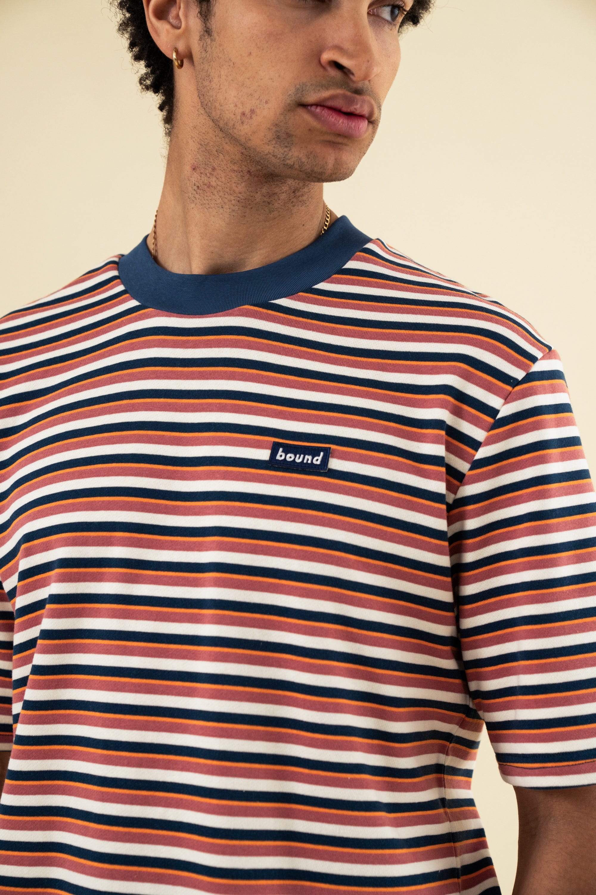 Bound Oxford Heavy Stripe T-Shirt