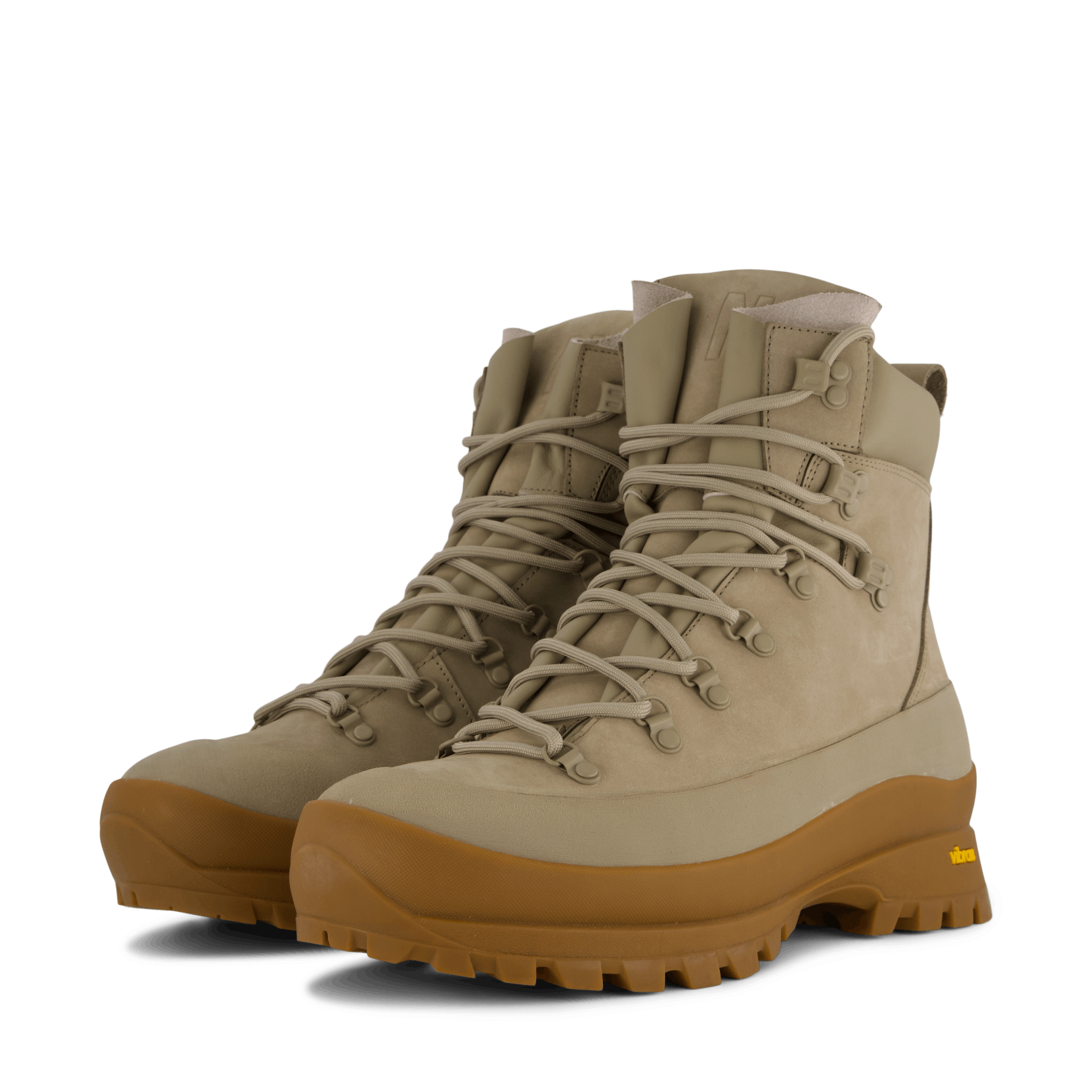 Norse Projects Leather Hiking Boot Khaki
