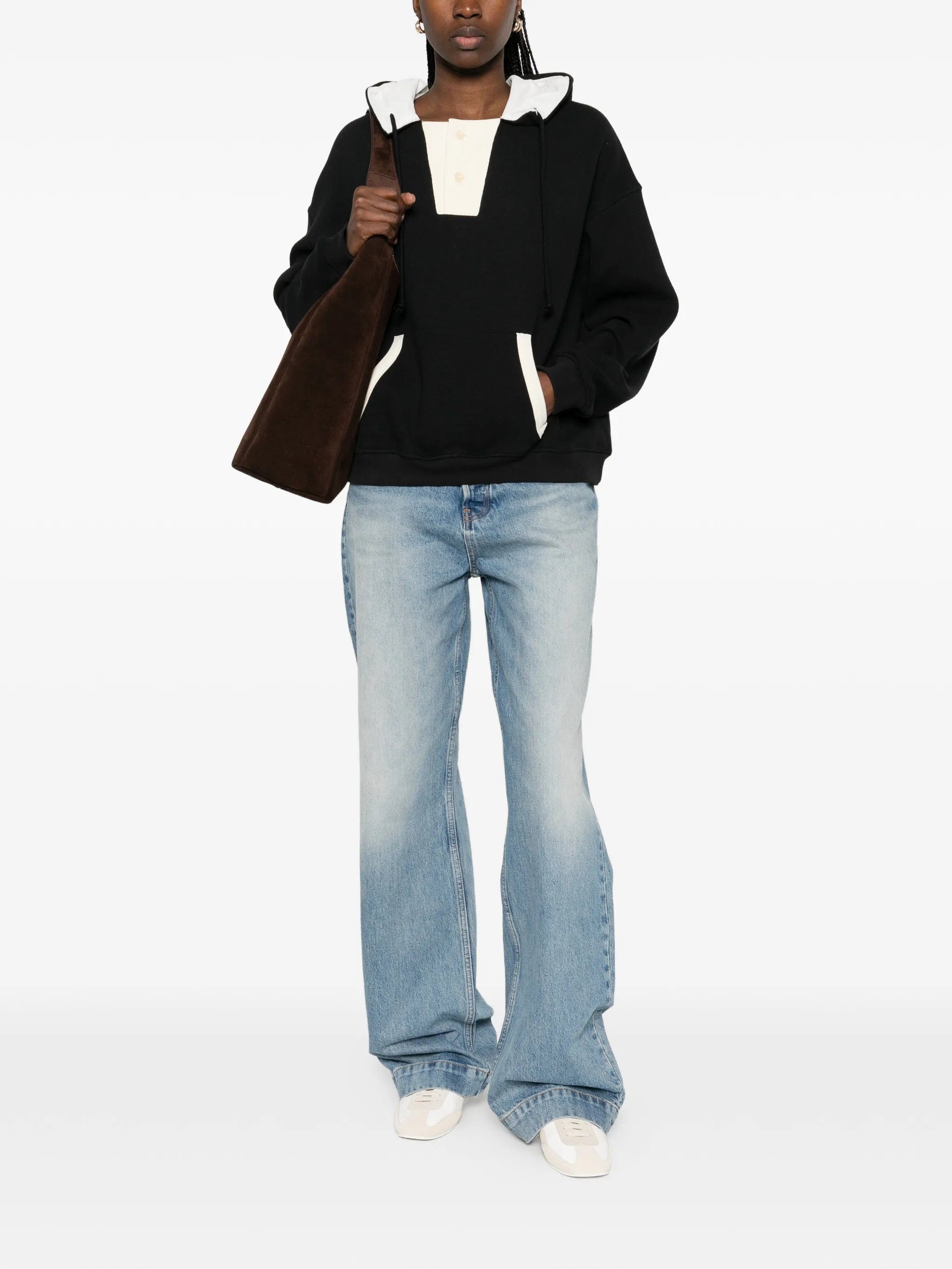 Aya Muse button - fastening hoodie