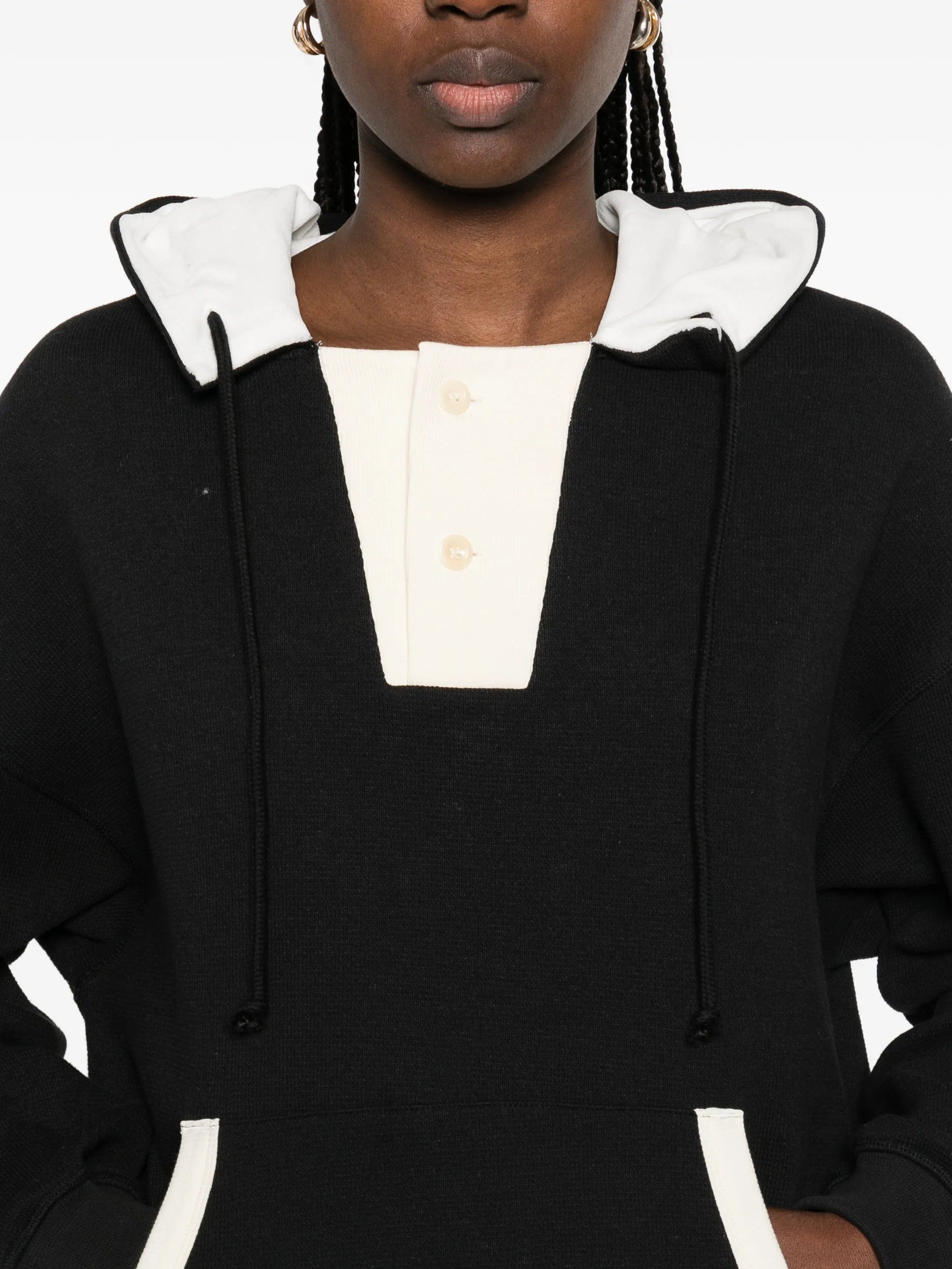 Aya Muse button - fastening hoodie