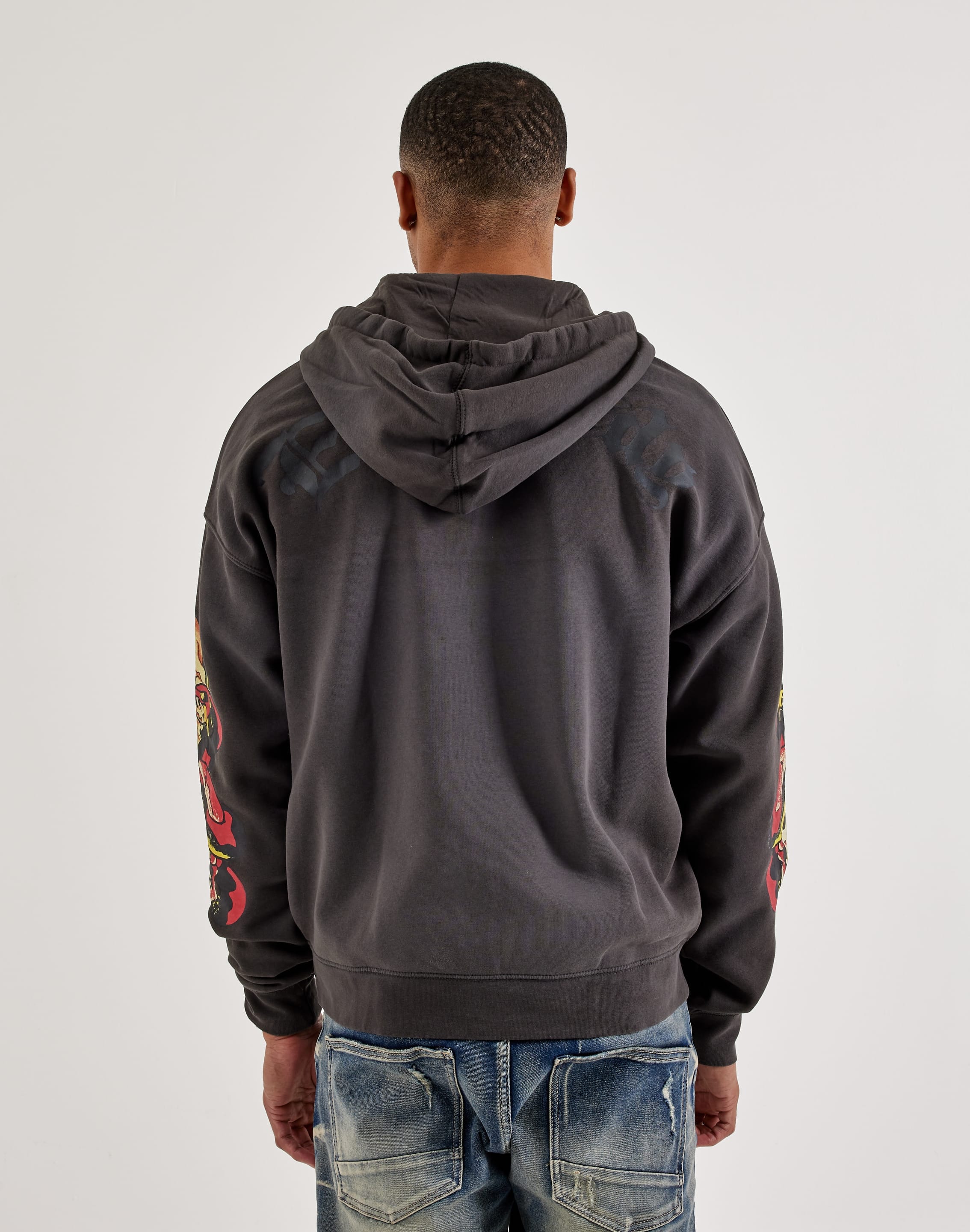 Ed Hardy Skull Full - Zip Fleece Hoodie
