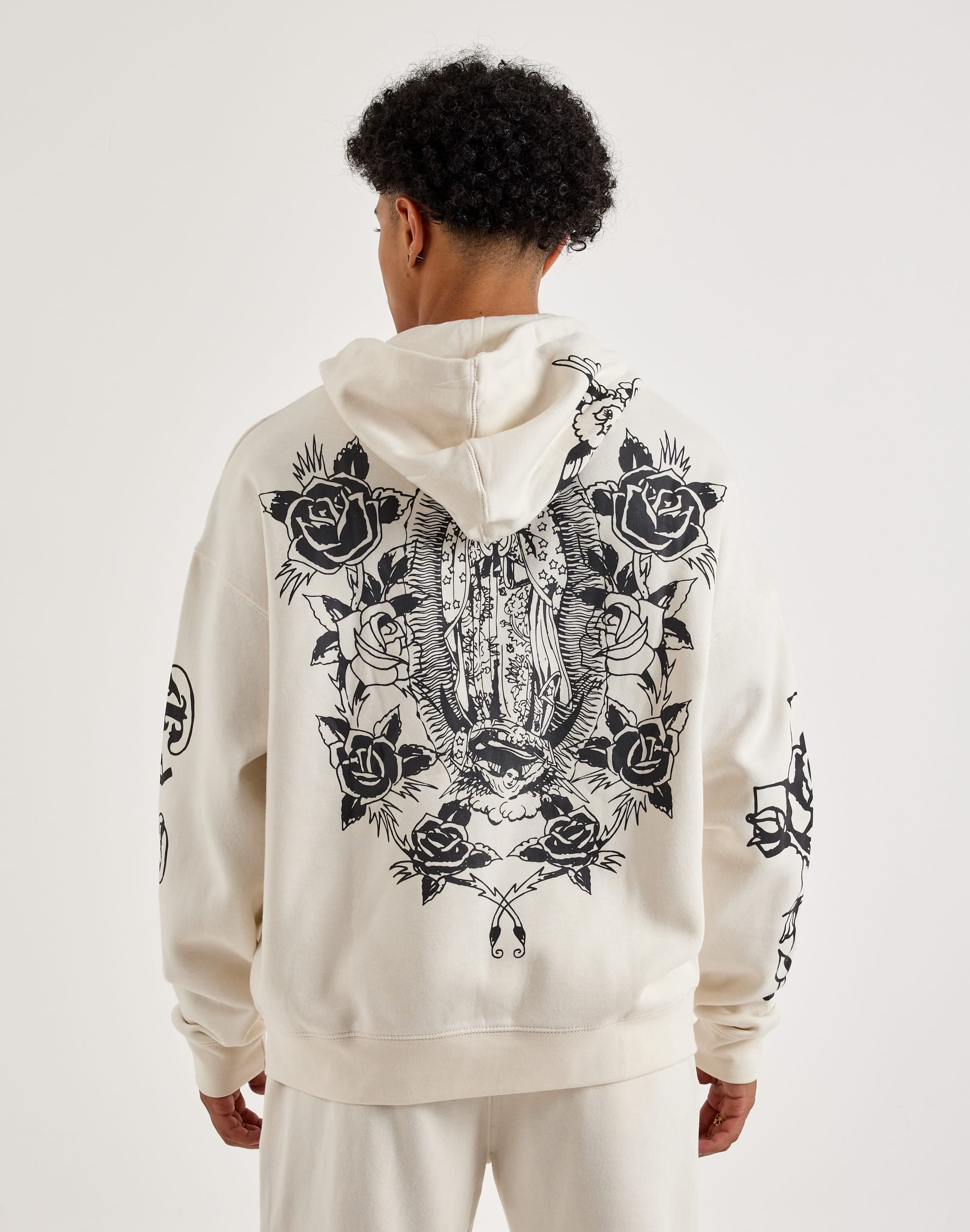 Ed Hardy Mary Full - Zip Fleece Hoodie