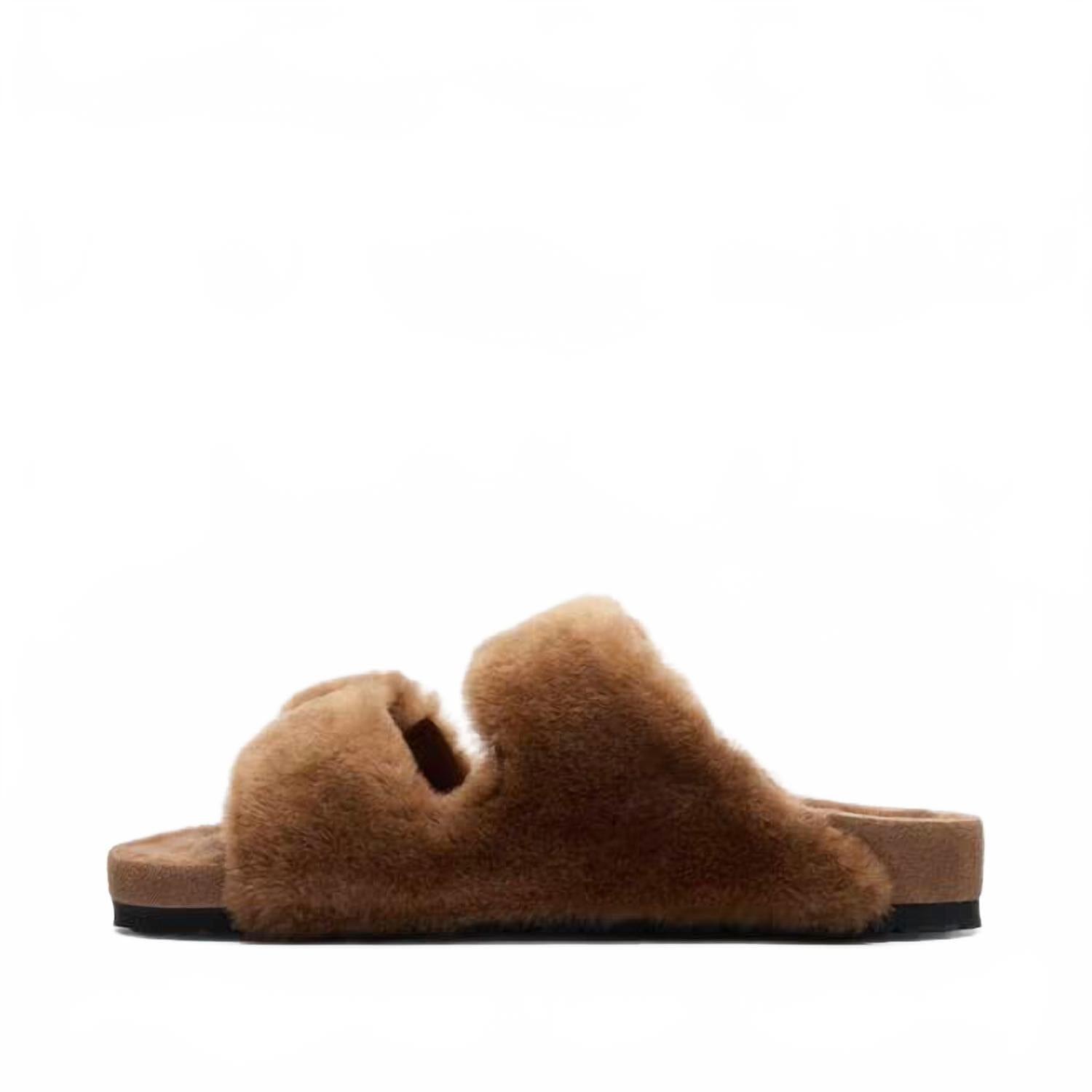 Caramel Women's Arizona Shearling Sandal In Caramel