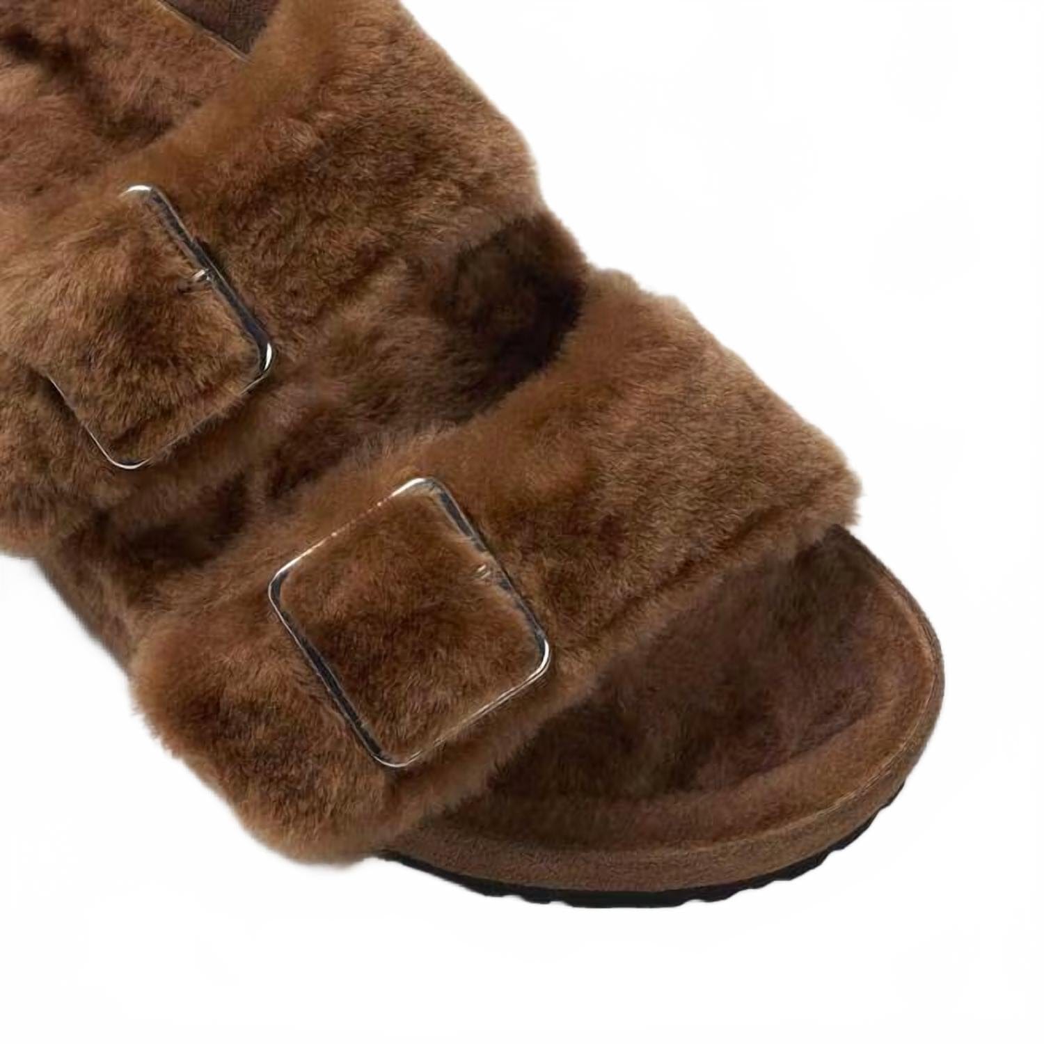 Caramel Women's Arizona Shearling Sandal In Caramel