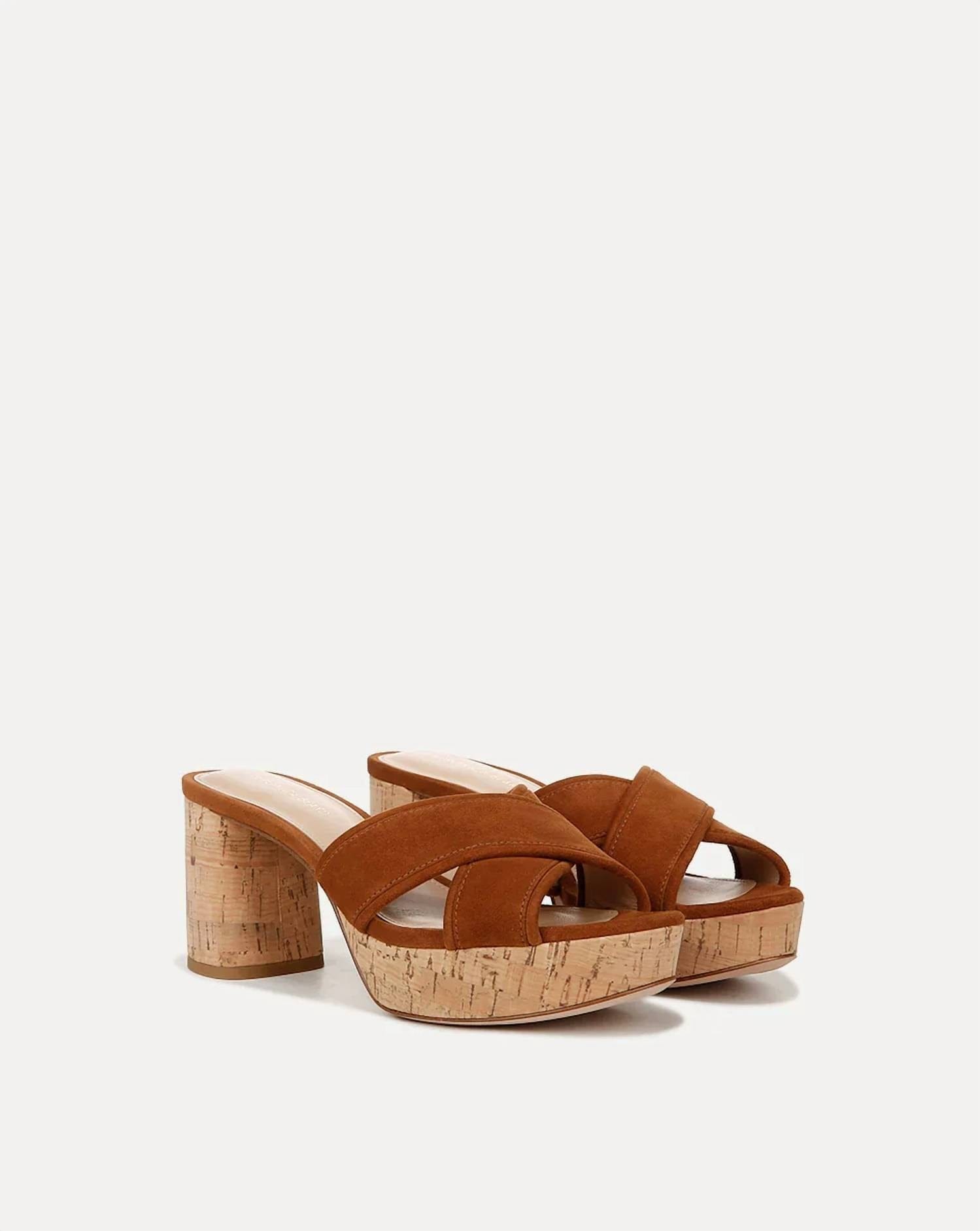 Caramel Women's Dory Block - Heel Sandal In Caramel