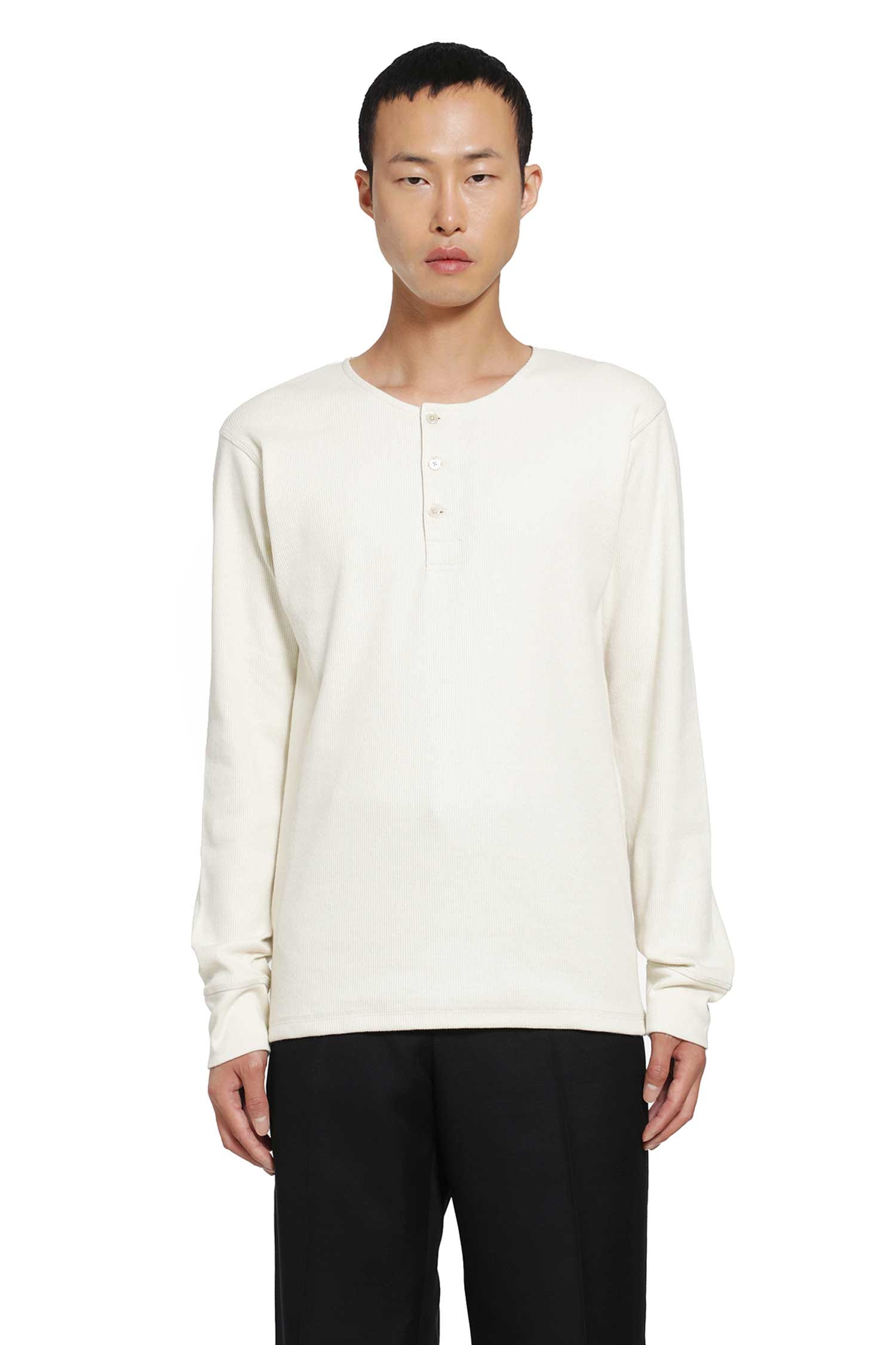 Lemaire Long Sleeve Henley T - Shirt