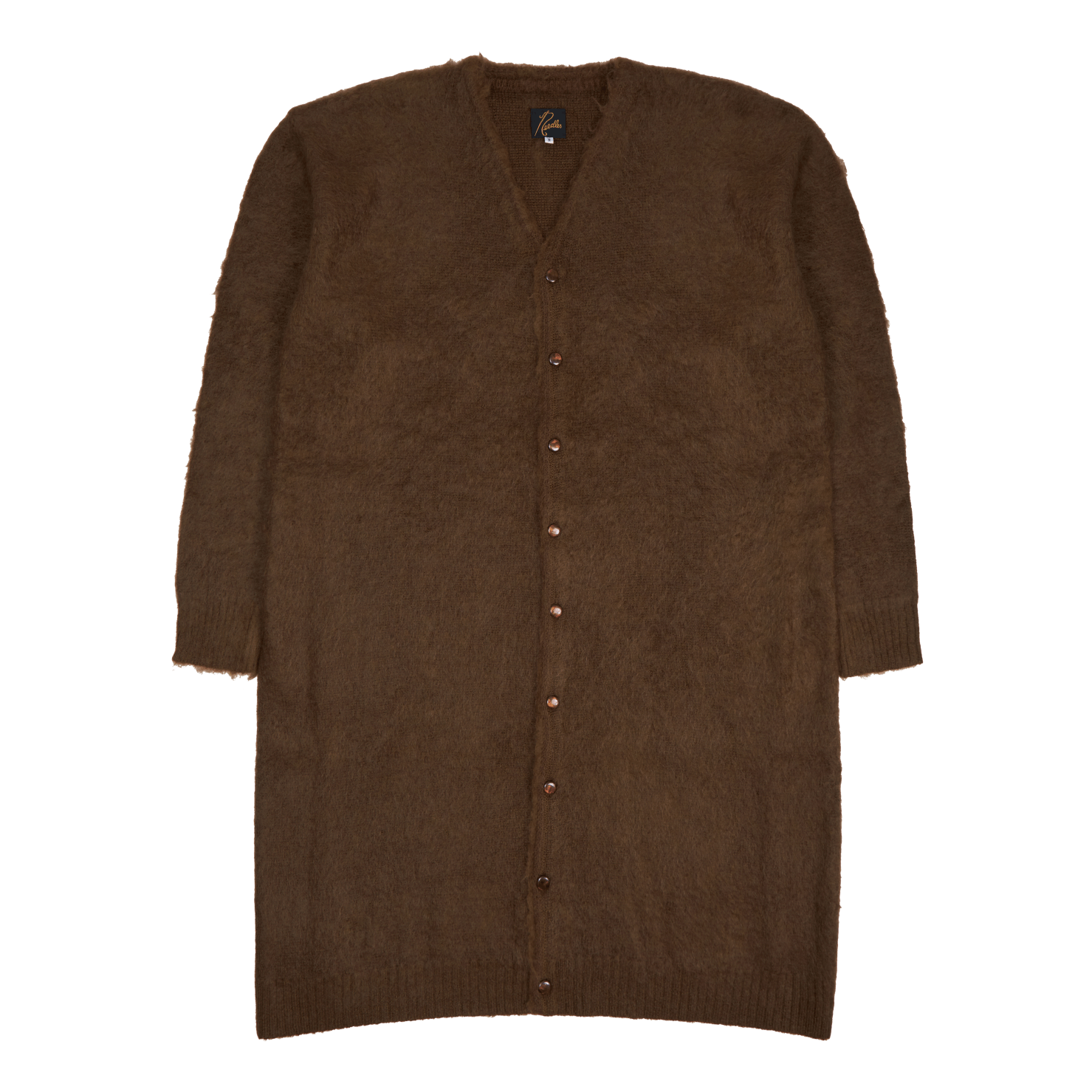 Needles Mohair Long Cardigan - Brown
