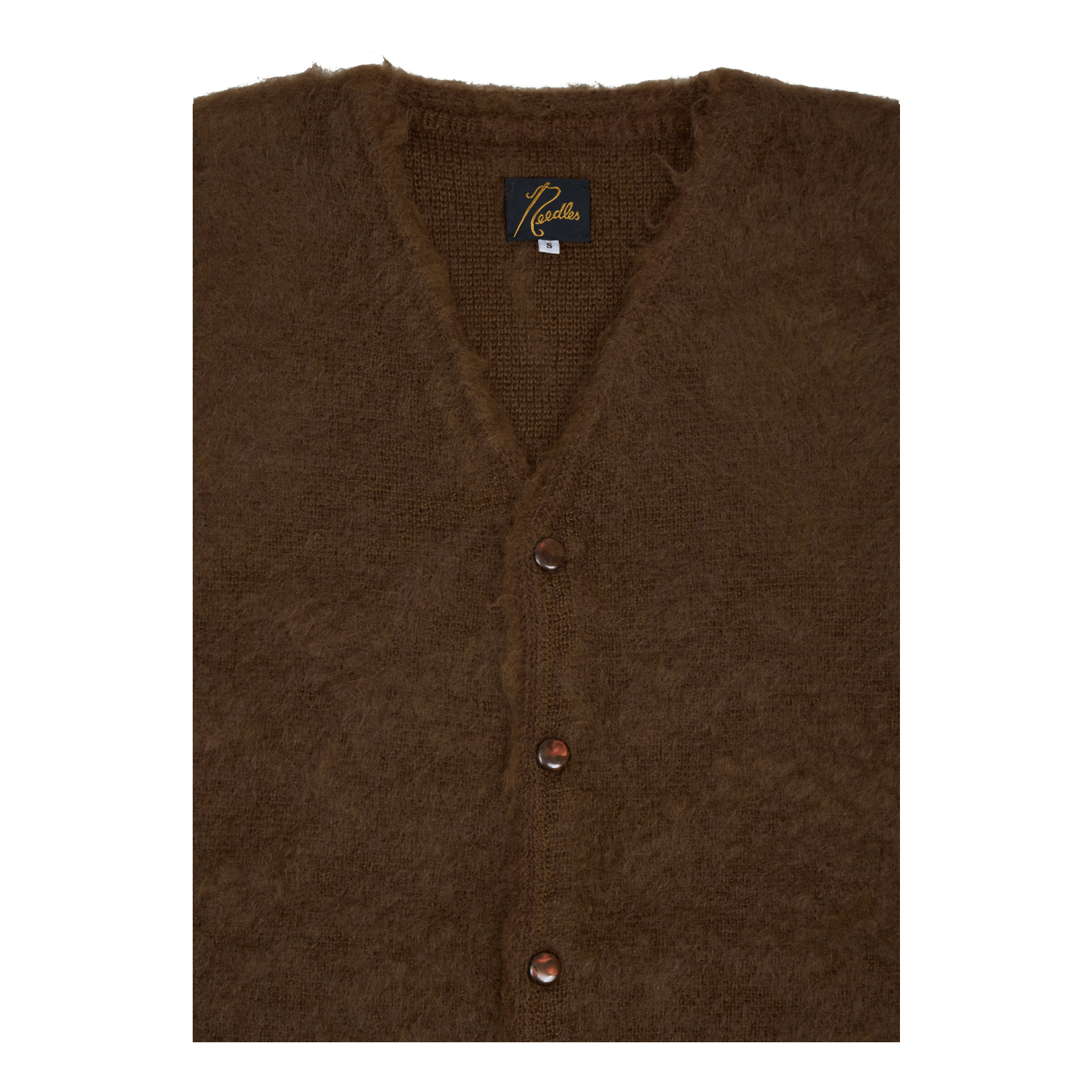 Needles Mohair Long Cardigan - Brown