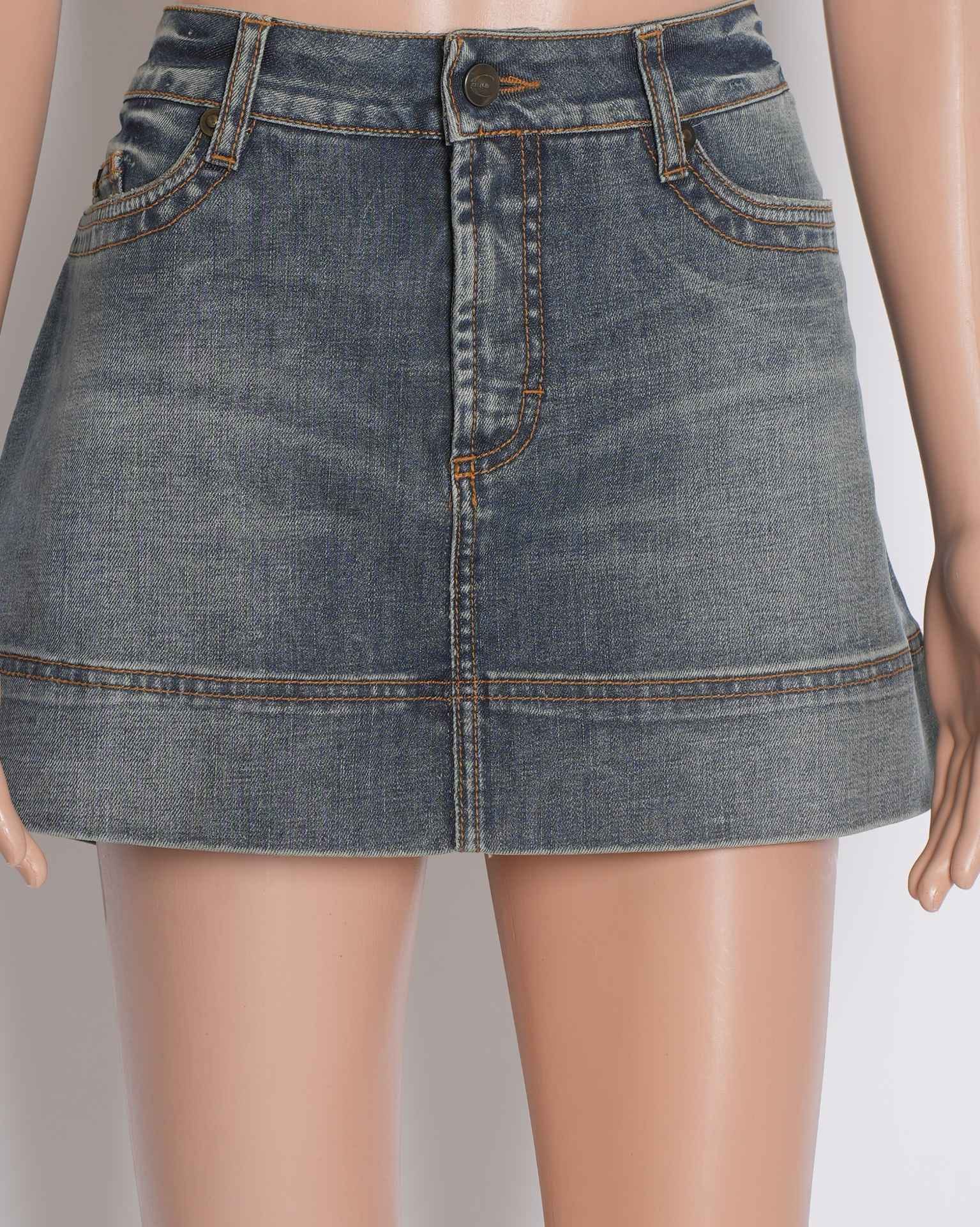 Roberto Cavalli jUST Cavalli Denim Mini Skirt