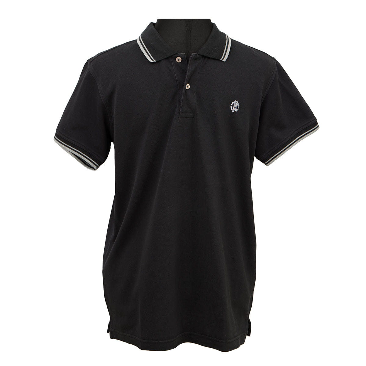 Roberto Cavalli Size: L RC Embroidered Logo Black PoloT Shirt