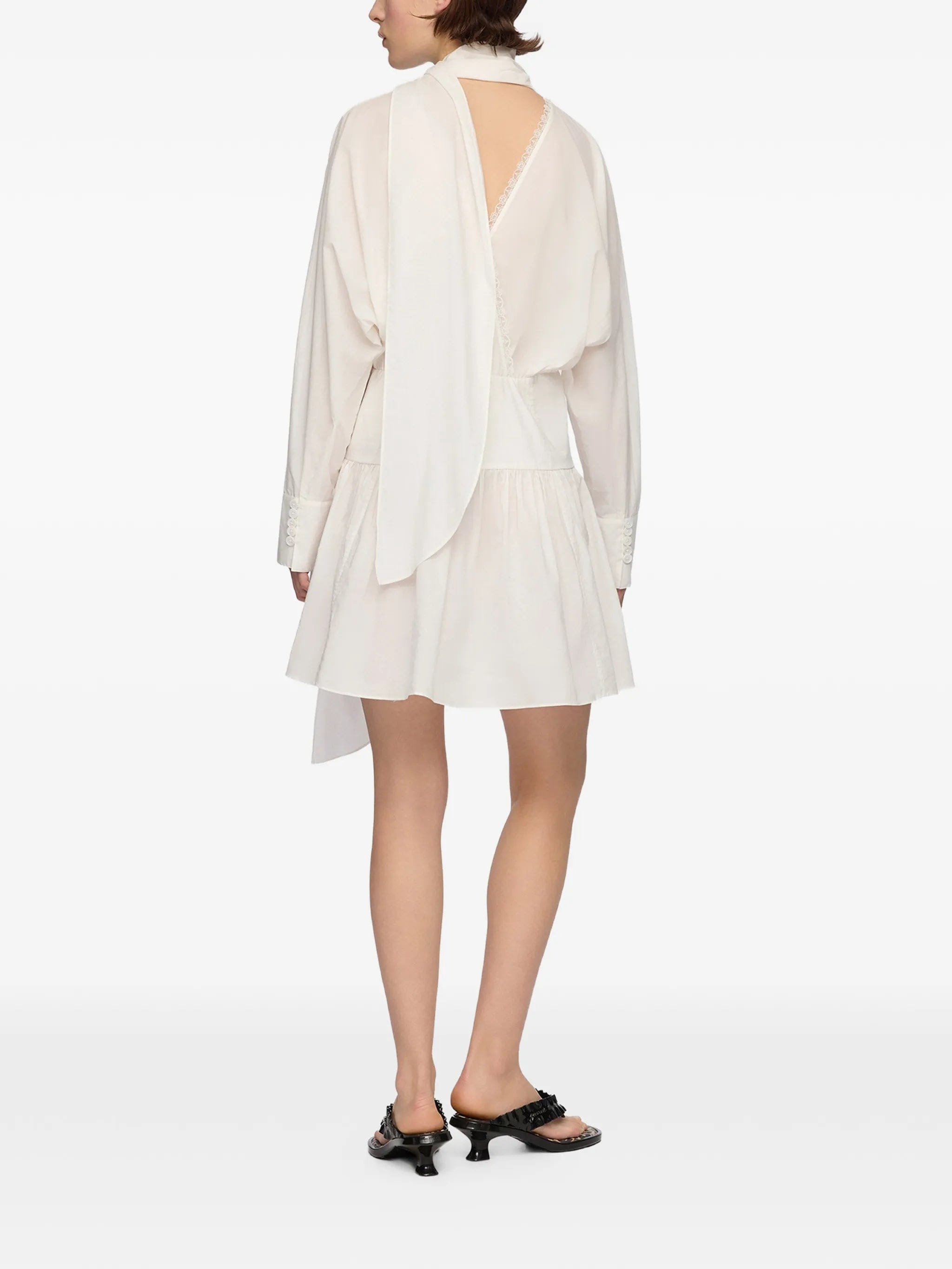 GANNI dress in white cotton