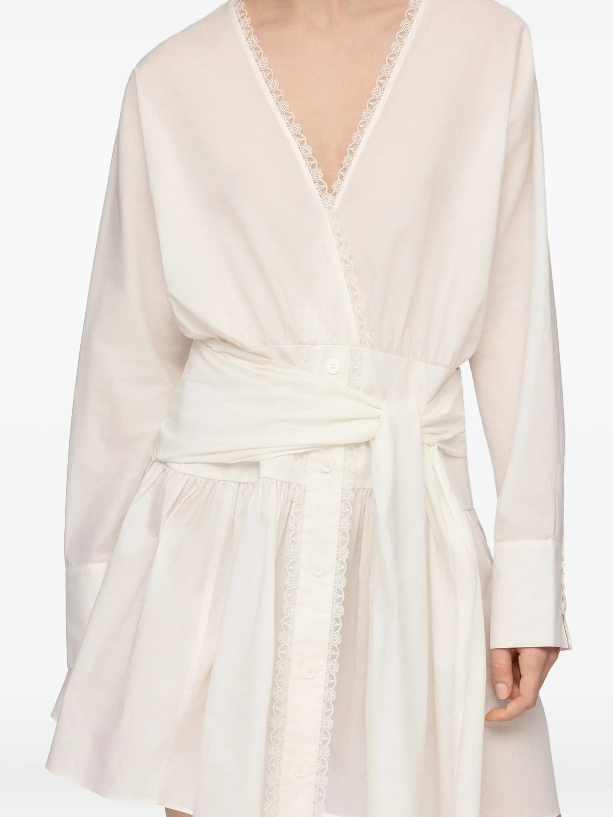 GANNI dress in white cotton
