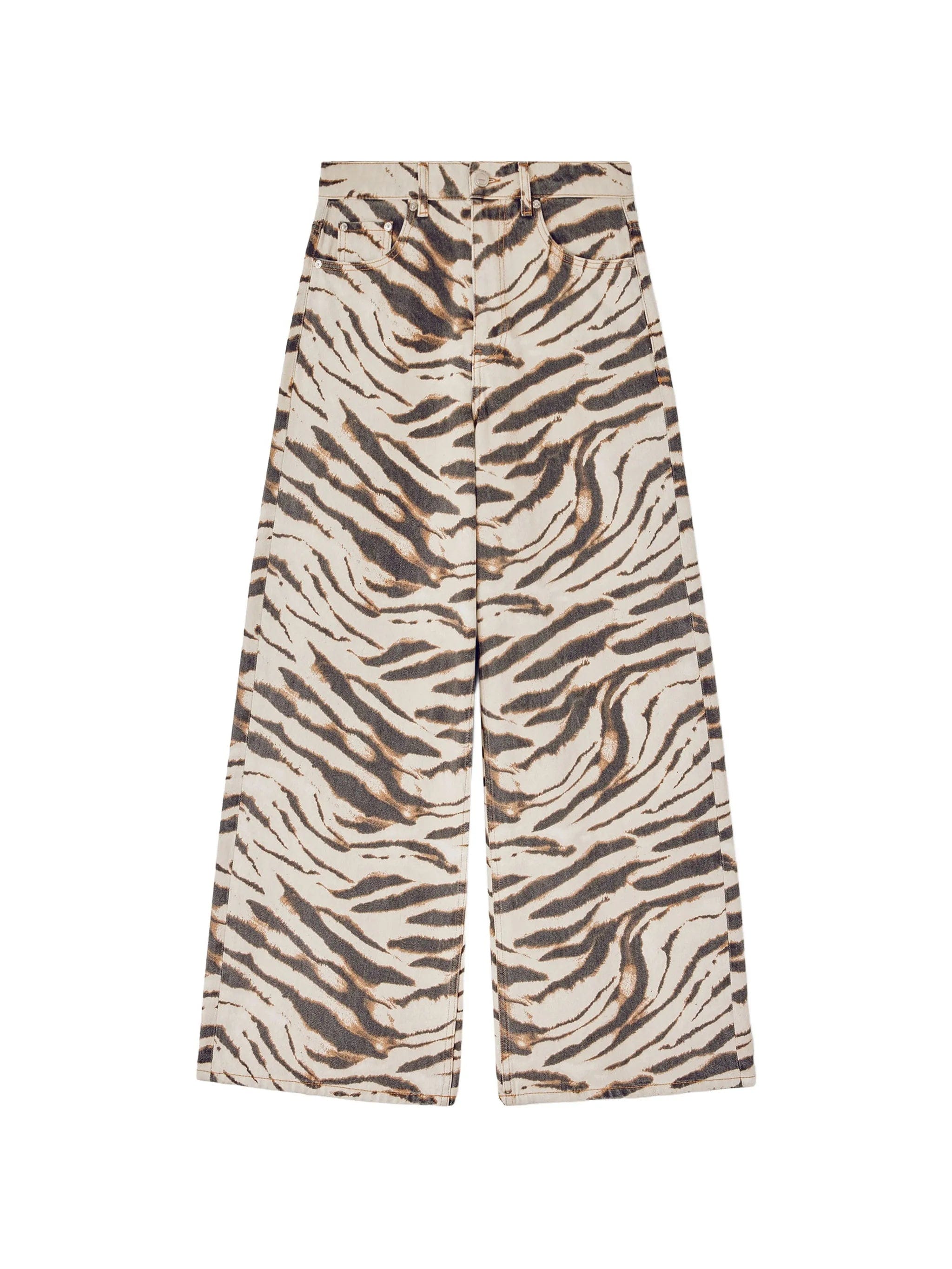 GANNI Lari zebra - print jeans