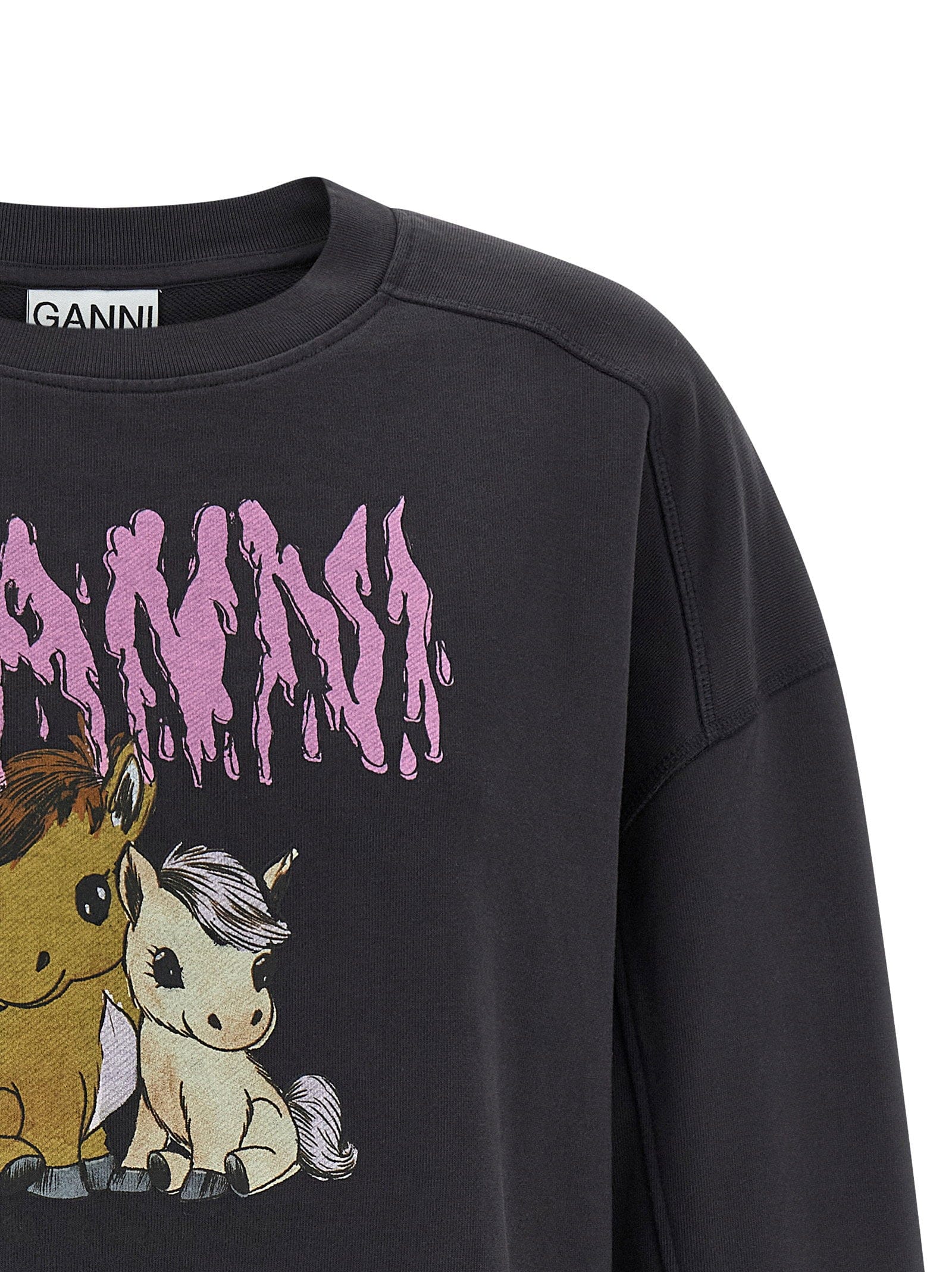 Ganni Isoli Sweatshirt — Black