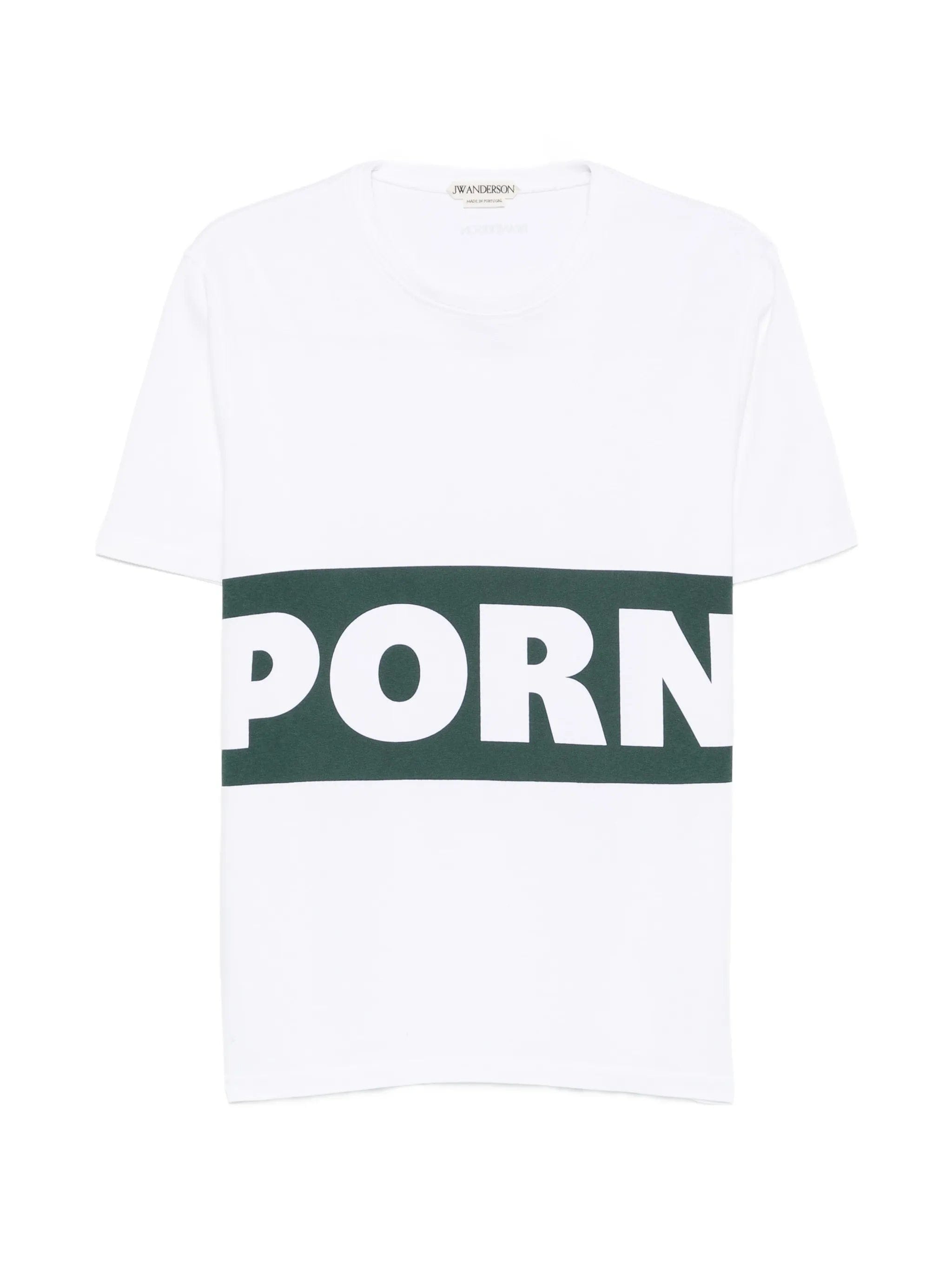 JW Anderson print - detail short - sleeve T - shirt