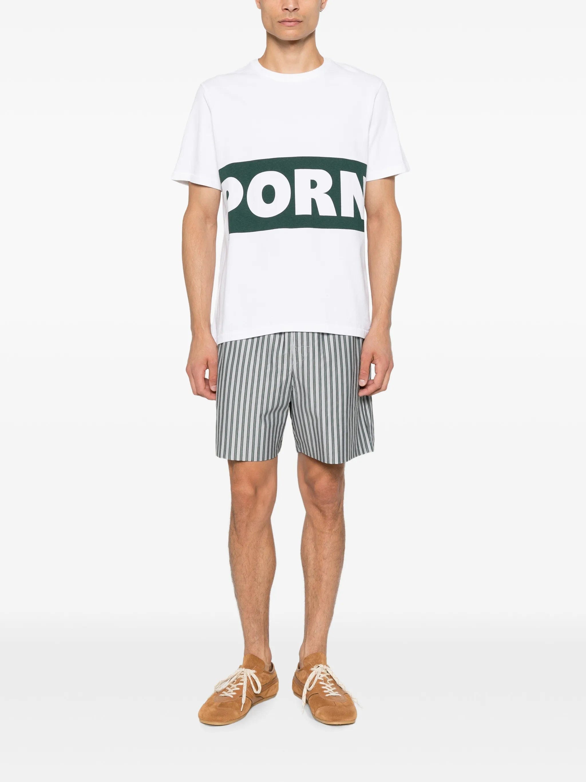 JW Anderson print - detail short - sleeve T - shirt