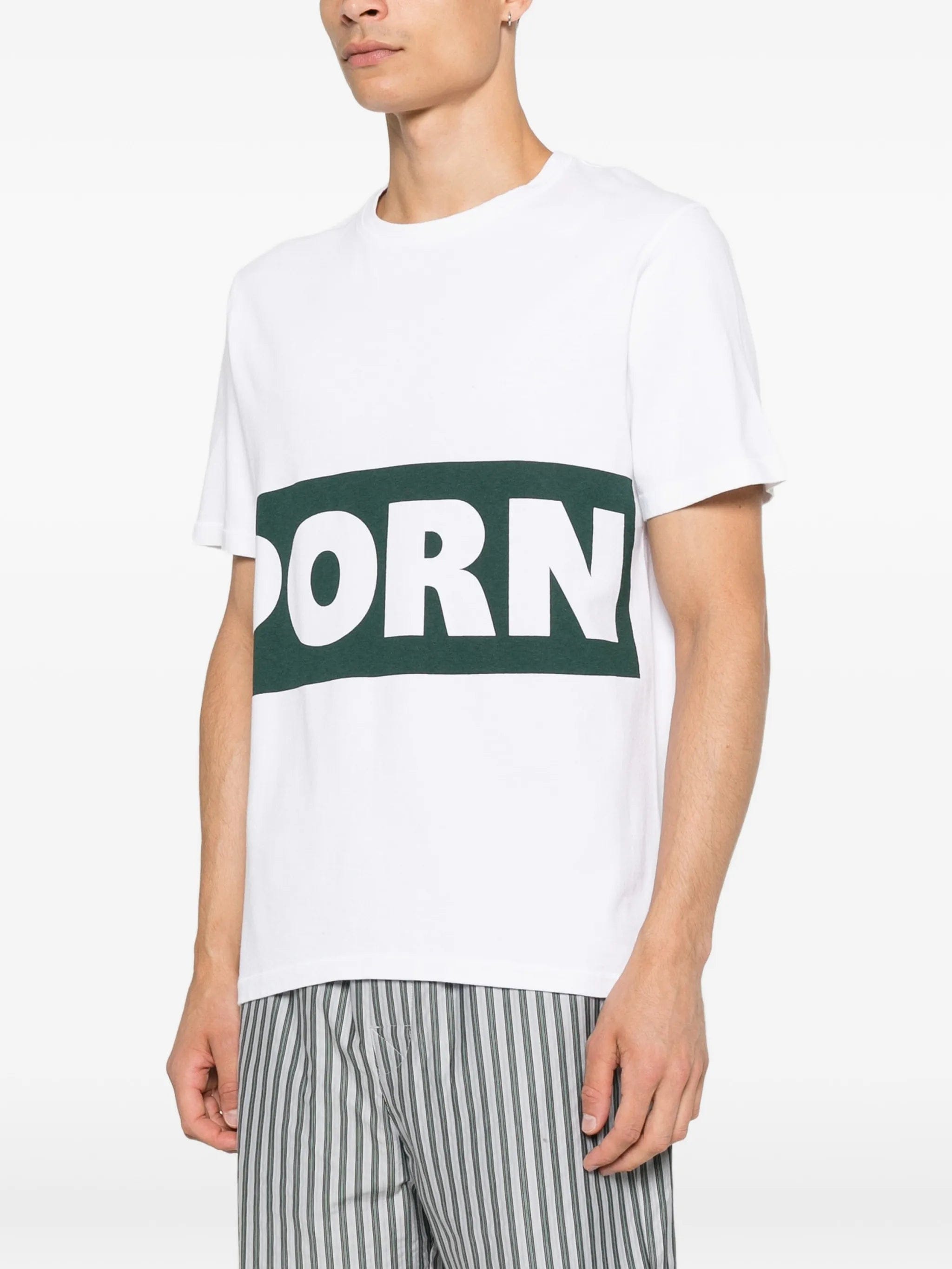 JW Anderson print - detail short - sleeve T - shirt