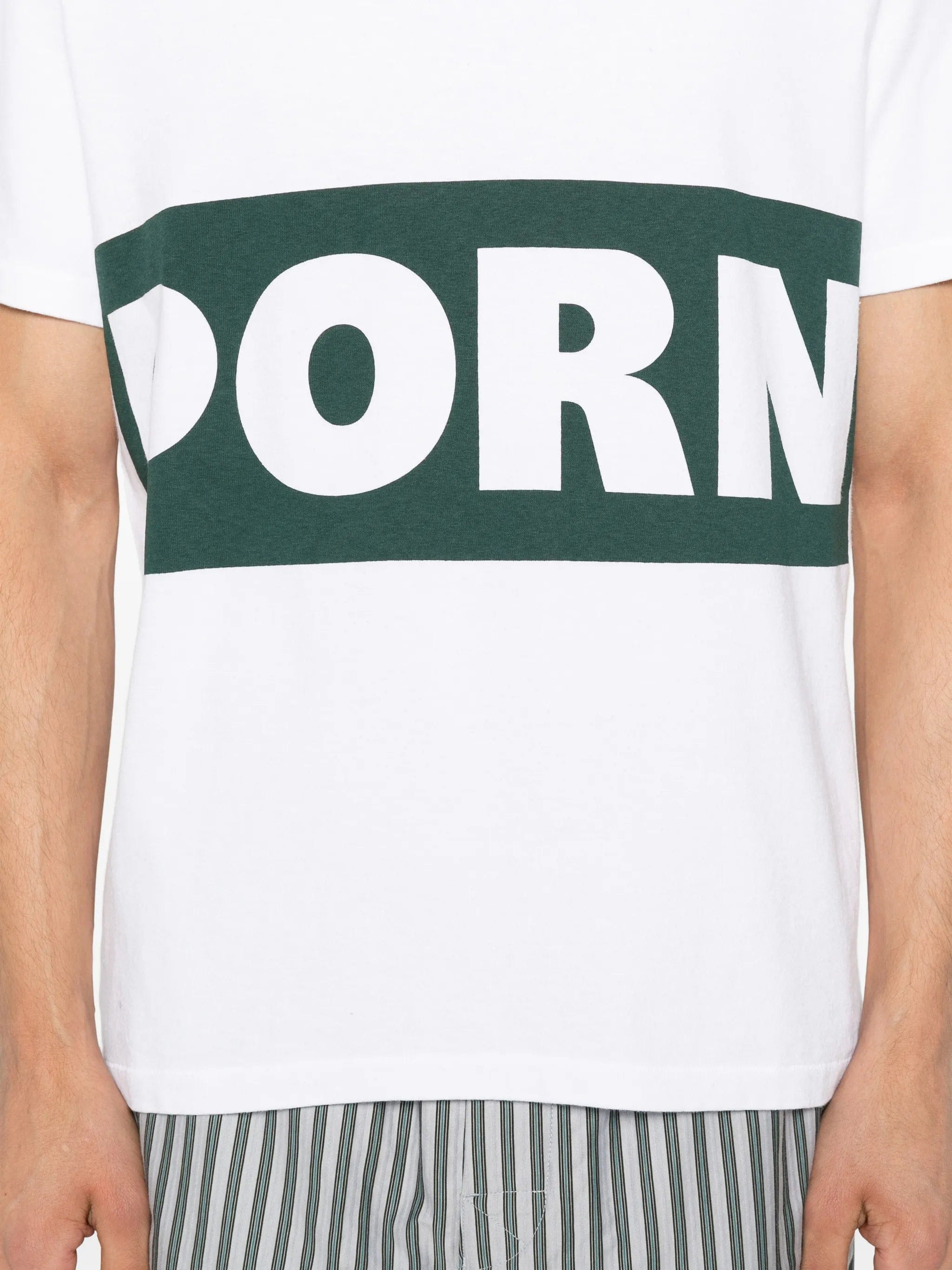 JW Anderson print - detail short - sleeve T - shirt