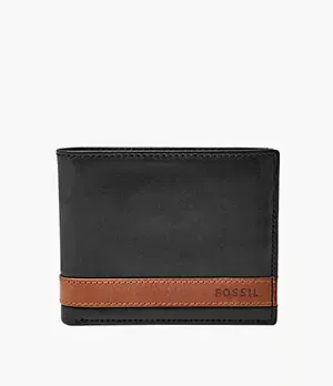 Fossil Quinn Leather Flip ID Bifold Wallet