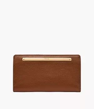 Fossil Liza Leather Slim Bifold Wallet