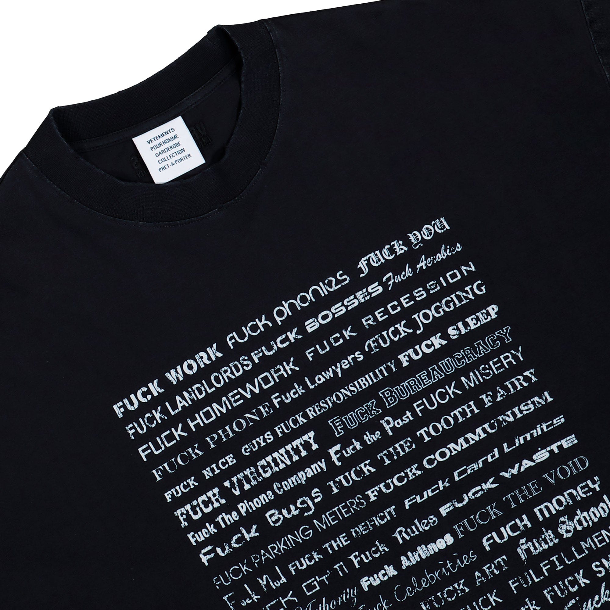 Vetements Fuck Everything T - Shirt